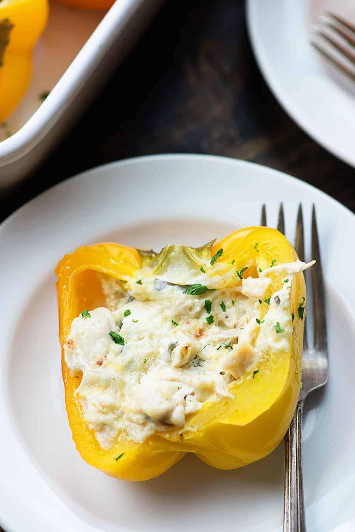 Spinach Artichoke Stuffed Peppers