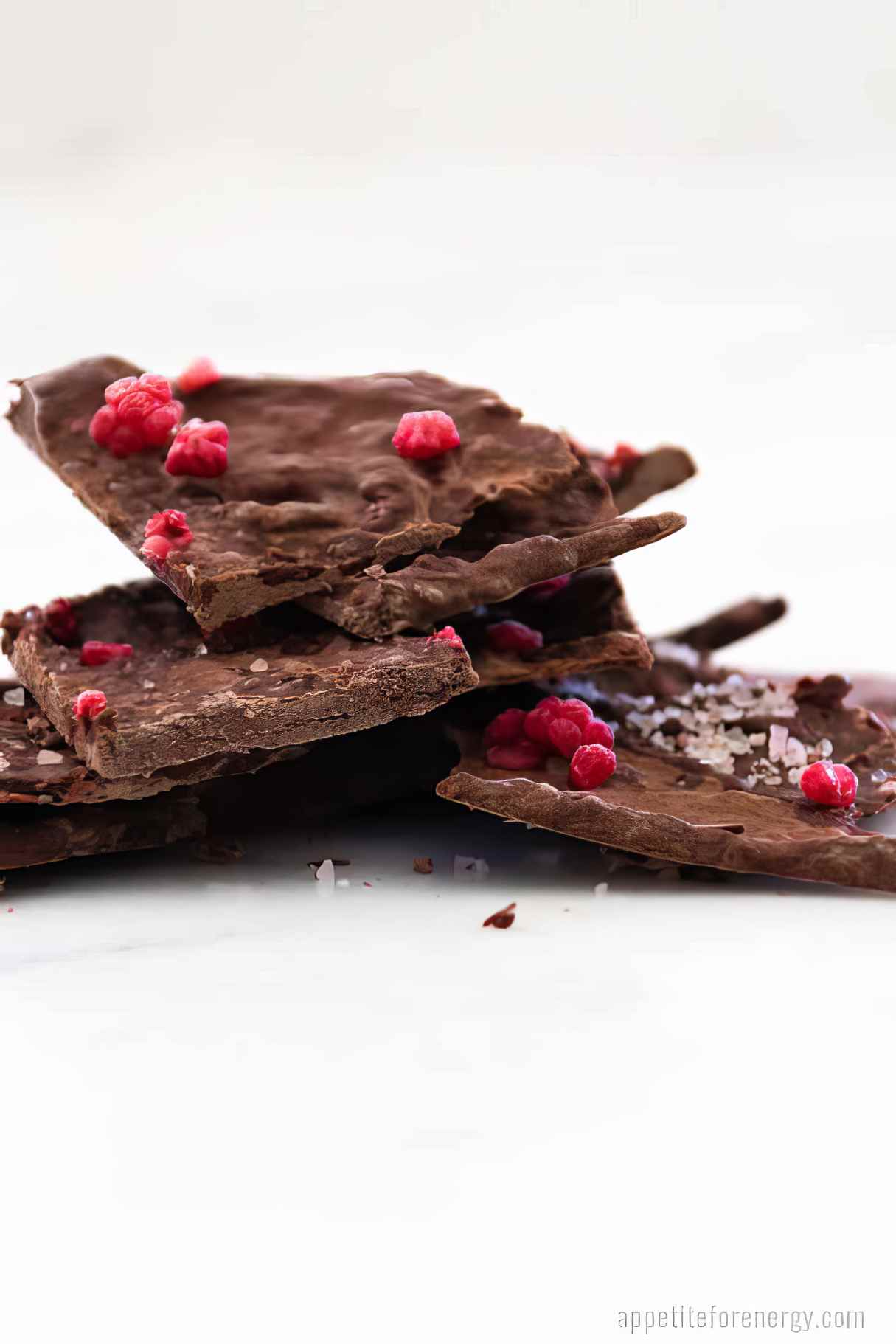 Low-Carb Salted Raspberry Chocolate Bark