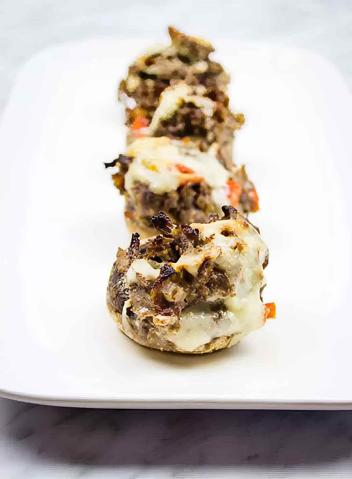 Philly Cheesesteak Stuffed Mushrooms