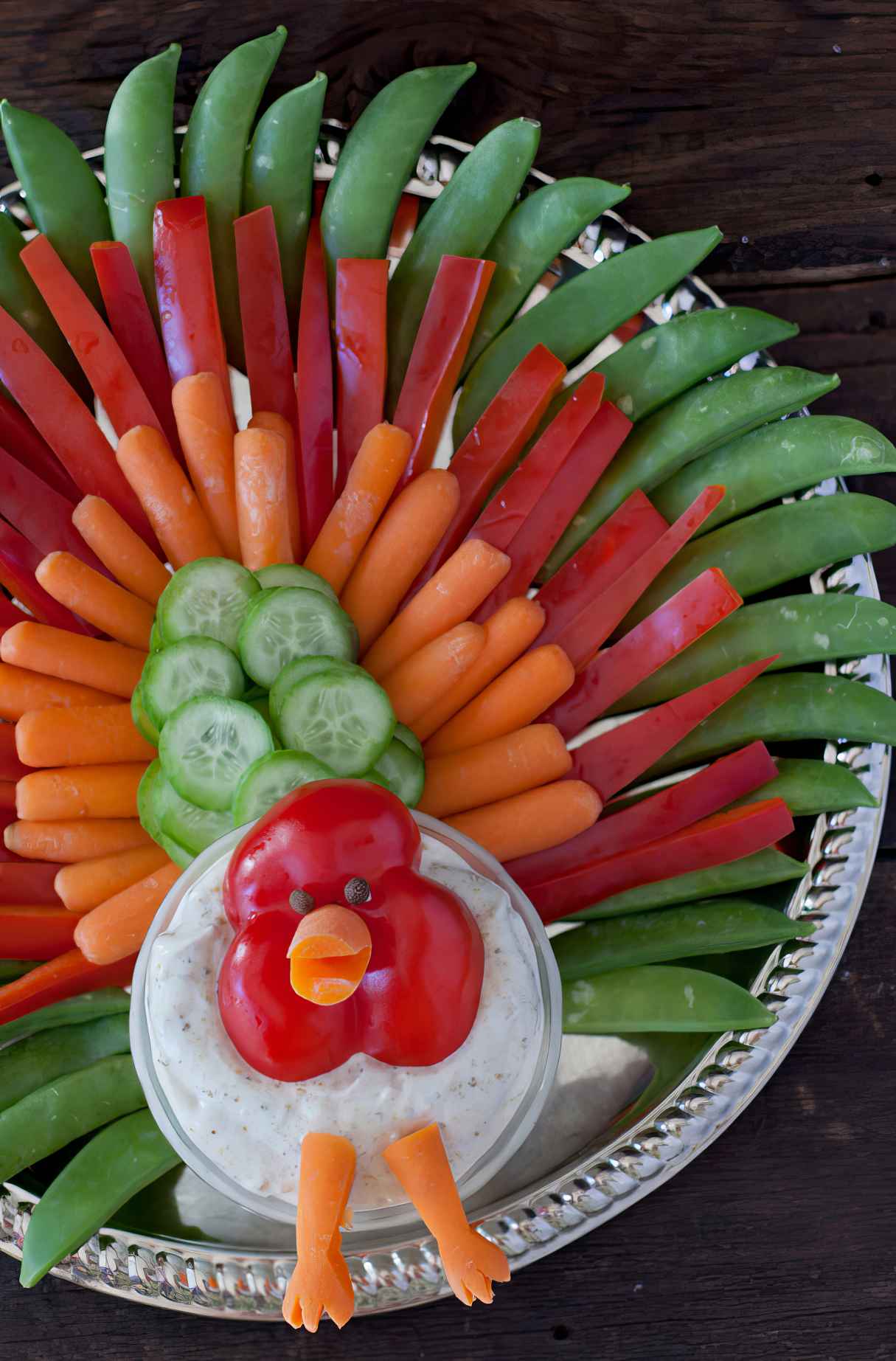 Thanksgiving Turkey Veggie Tray