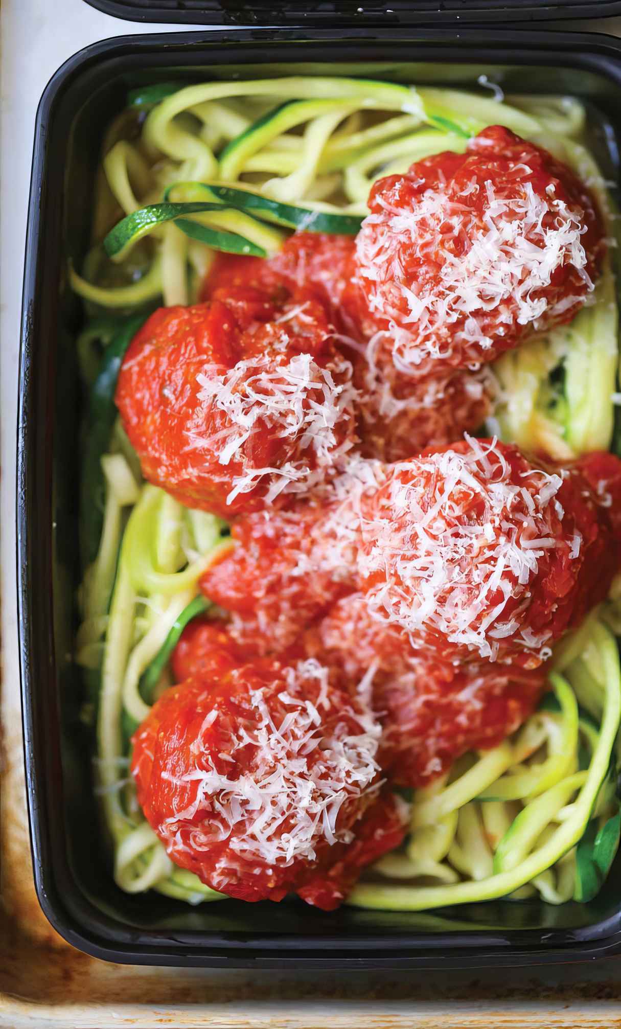Zucchini Noodles with Turkey Meatballs