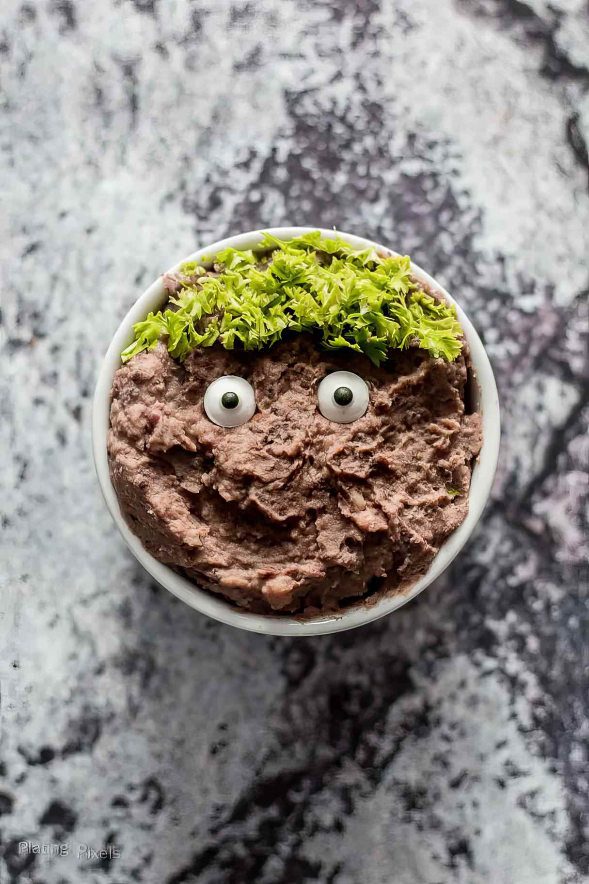 Make at Home Healthy Black Bean Hummus Monster Halloween Appetizers
