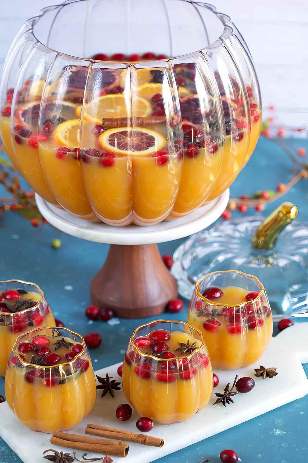 Sparkling Spiced Punch - Halloween Drink Pumpkin Recipe