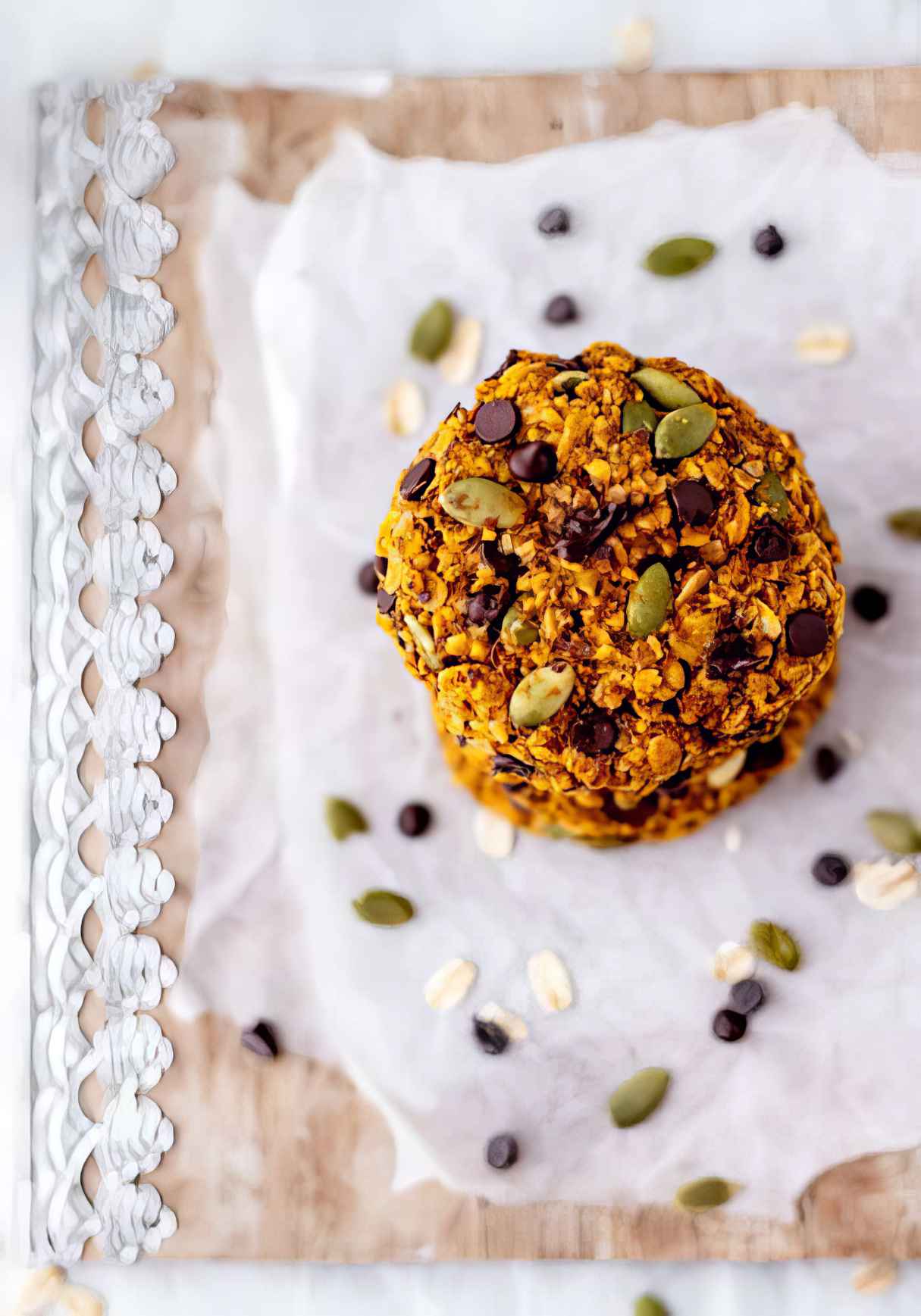 Pumpkin Chocolate Chip Breakfast Cookies