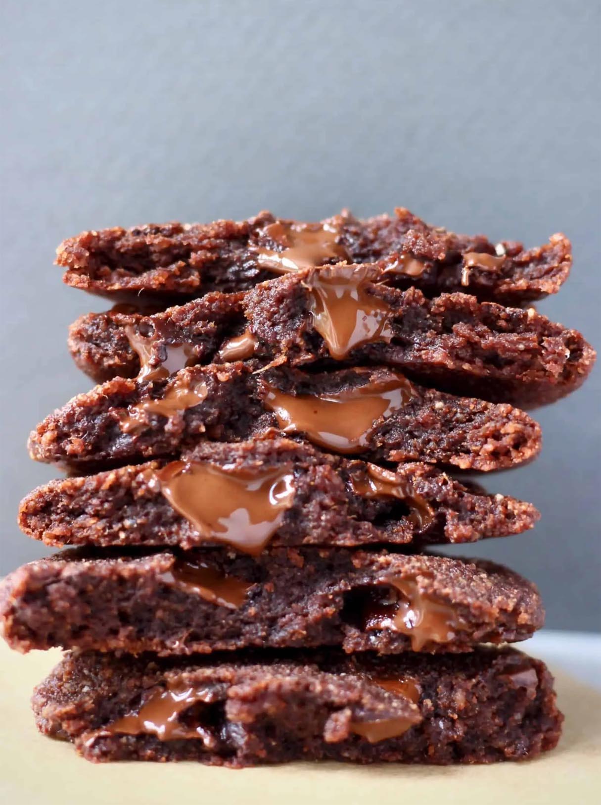 Gluten-Free Vegan Double Chocolate Chip Cookies