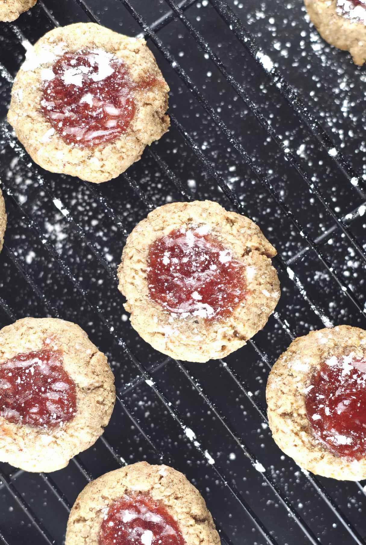 Grain-Free Strawberry Thumbprint Cookies