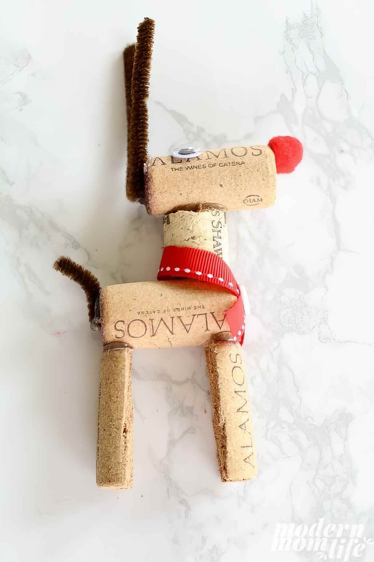Make a Wine Cork Reindeer Ornament with These Easy Steps