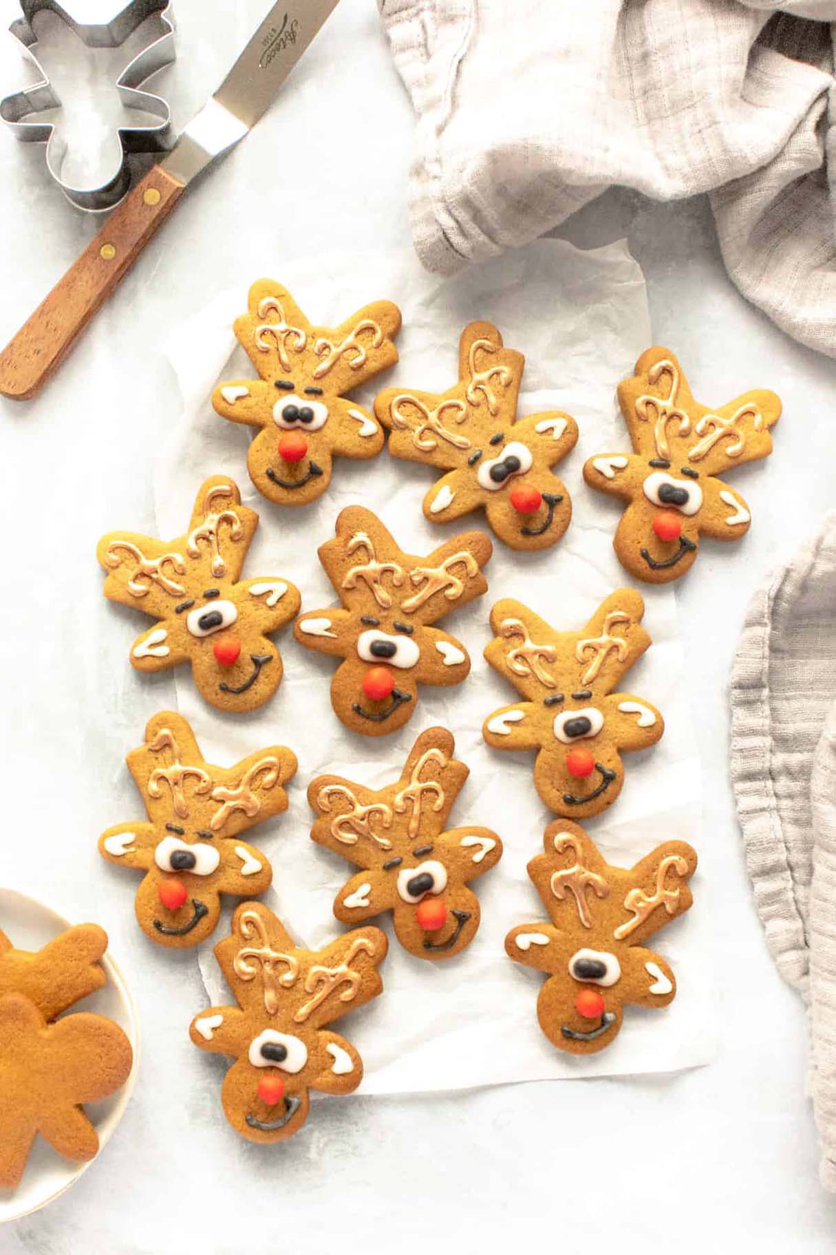 Prancer, John, Bambi, You With The White Ear – Red-nosed Gingerbread Reindeer