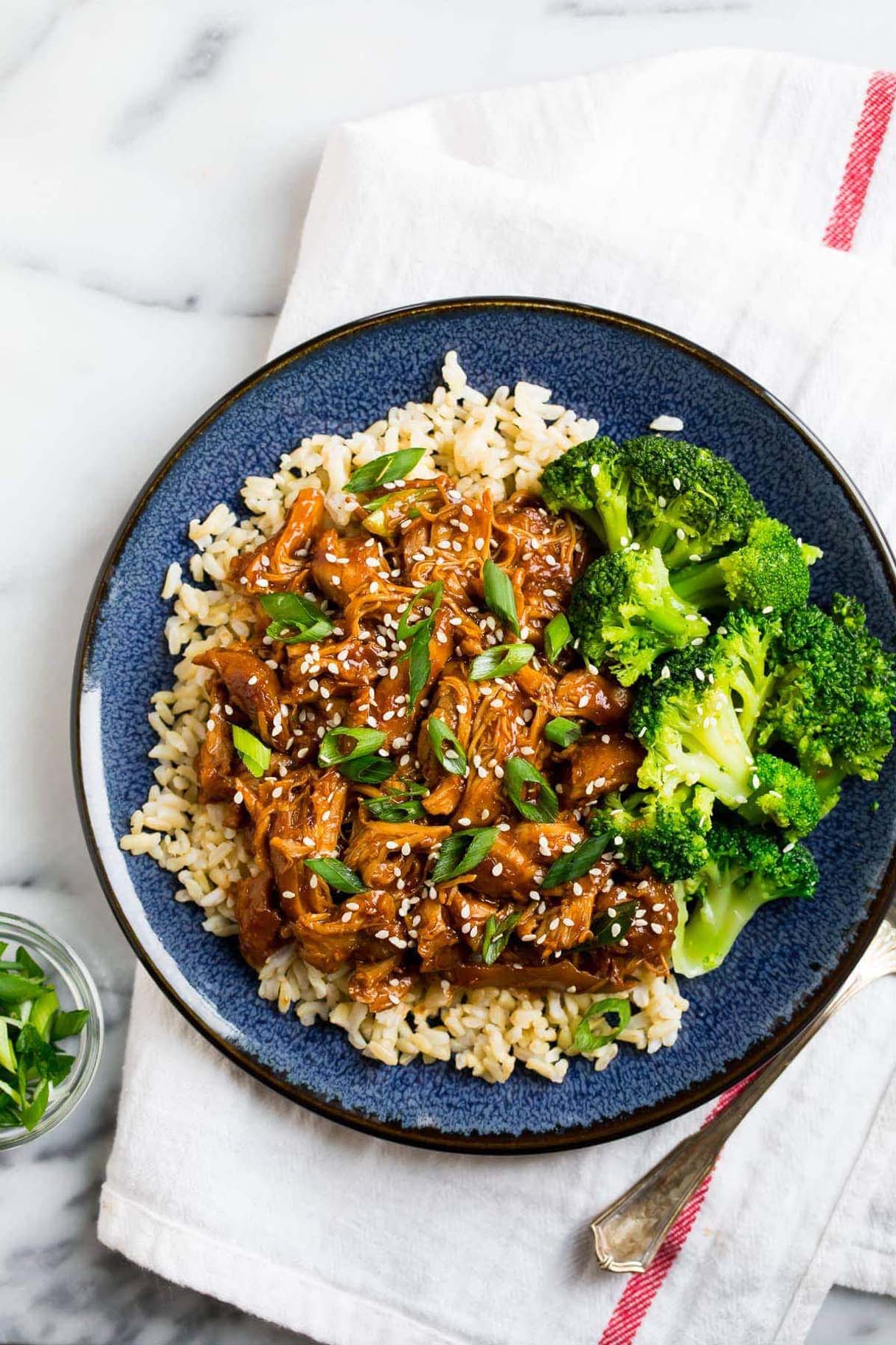 Asian-style Slow Cooker Honey Garlic Chicken
