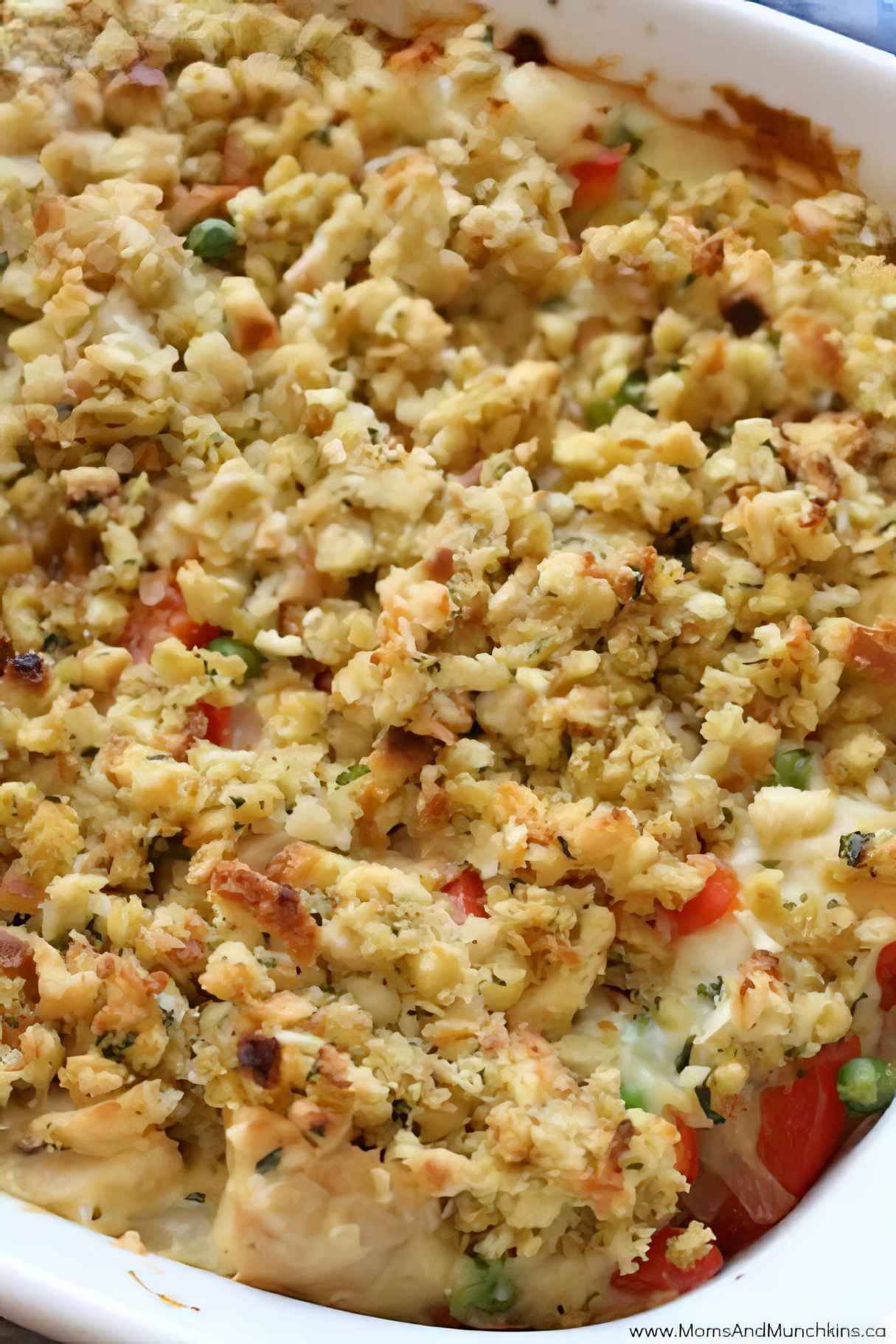 Chicken Pot Pie with Stuffing Crust