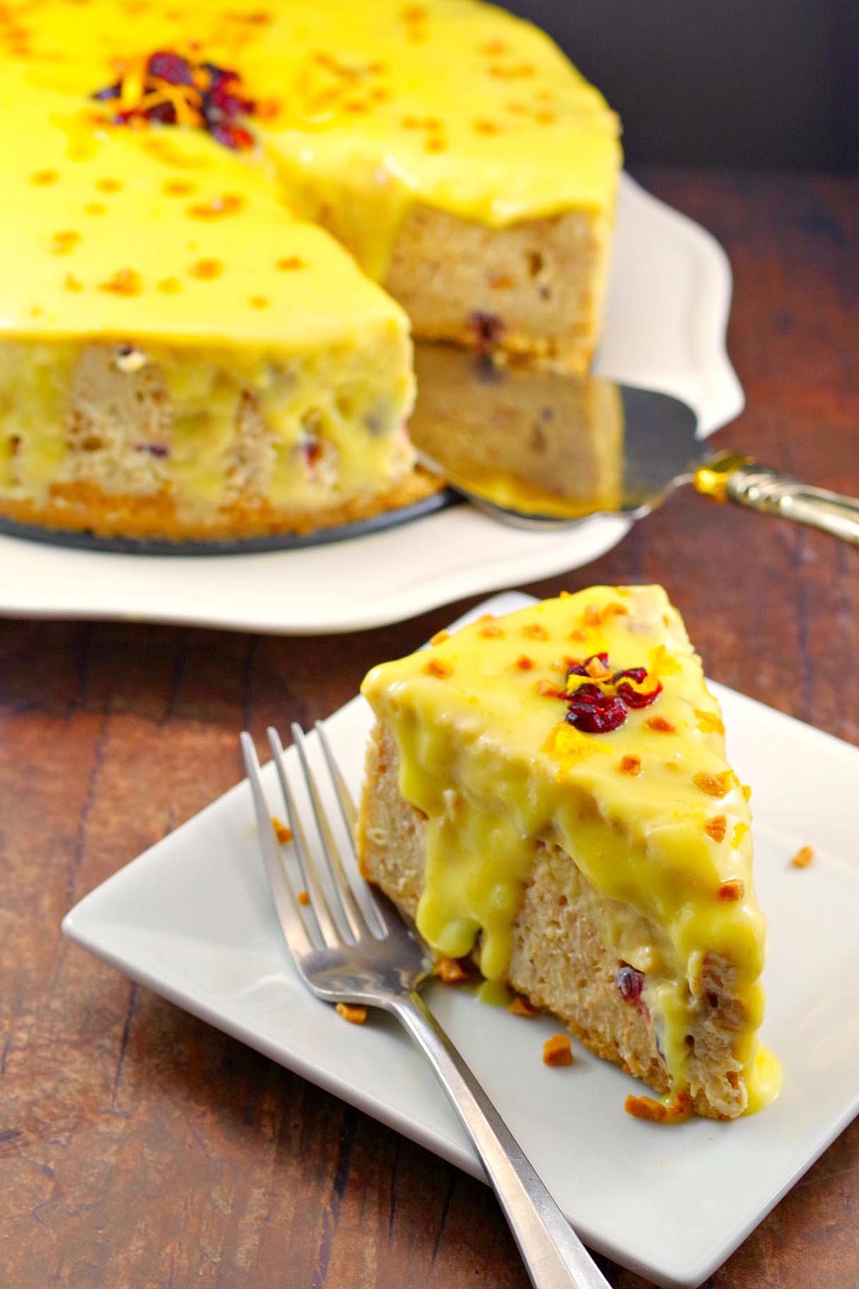 Cranberry Bread Pudding Cheesecake: A Holiday Cheesecake