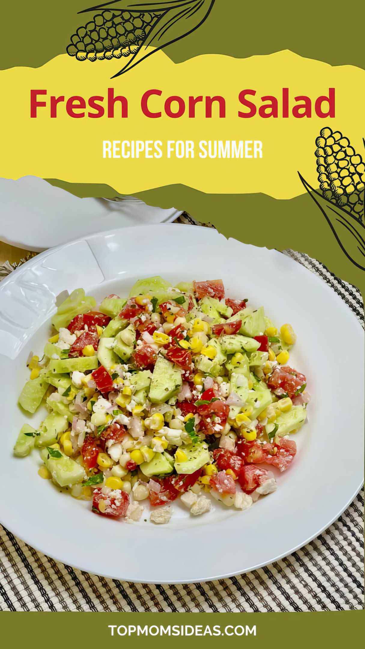 Fresh Corn Salad Recipe - Easy Picnic Food Idea
