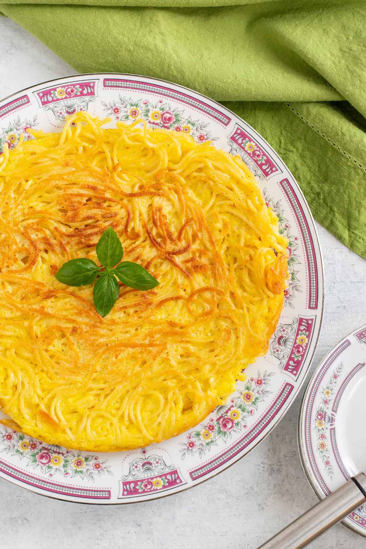 Leftover Spaghetti Frittata