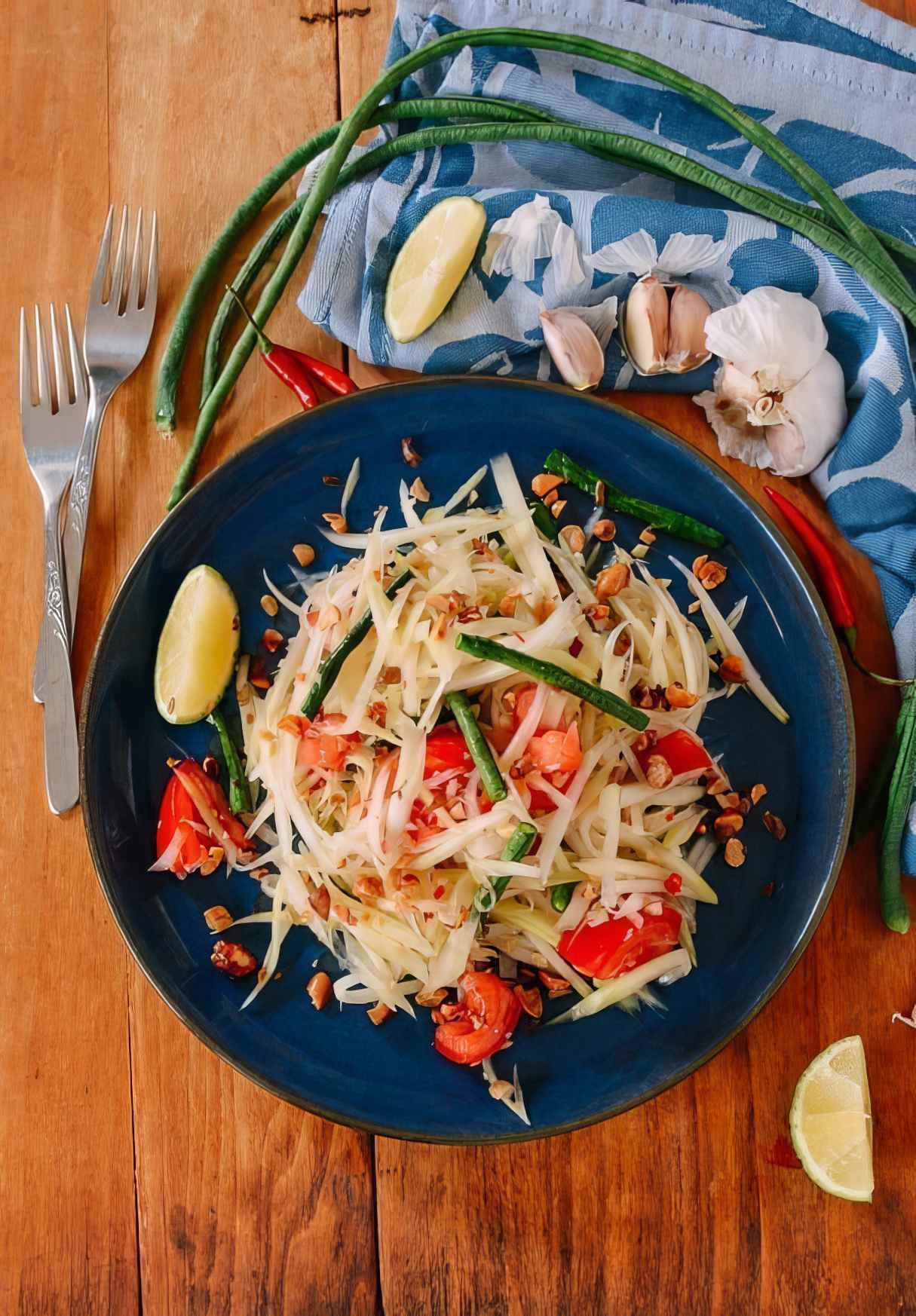 Thai Green Papaya Vegan Salad