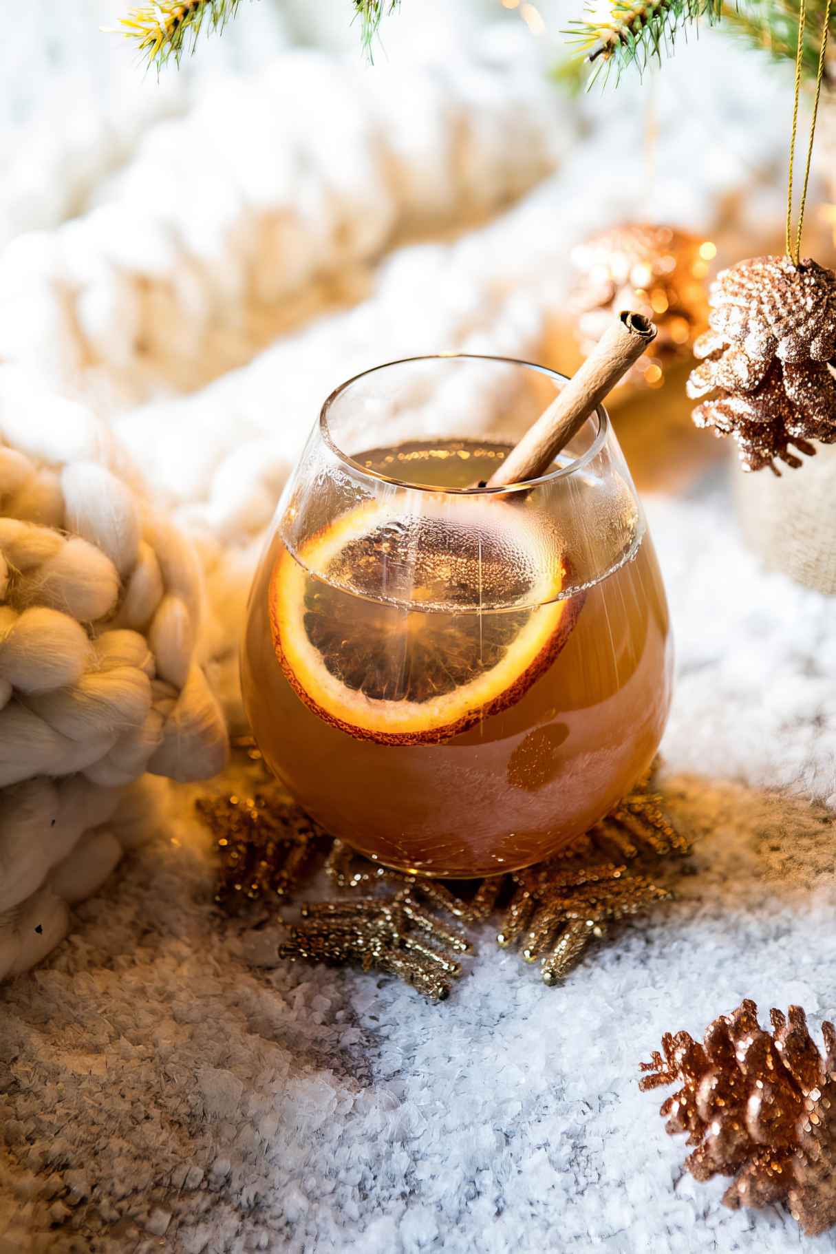 Naughty and Nice Cinnamon Bourbon Hot Toddy