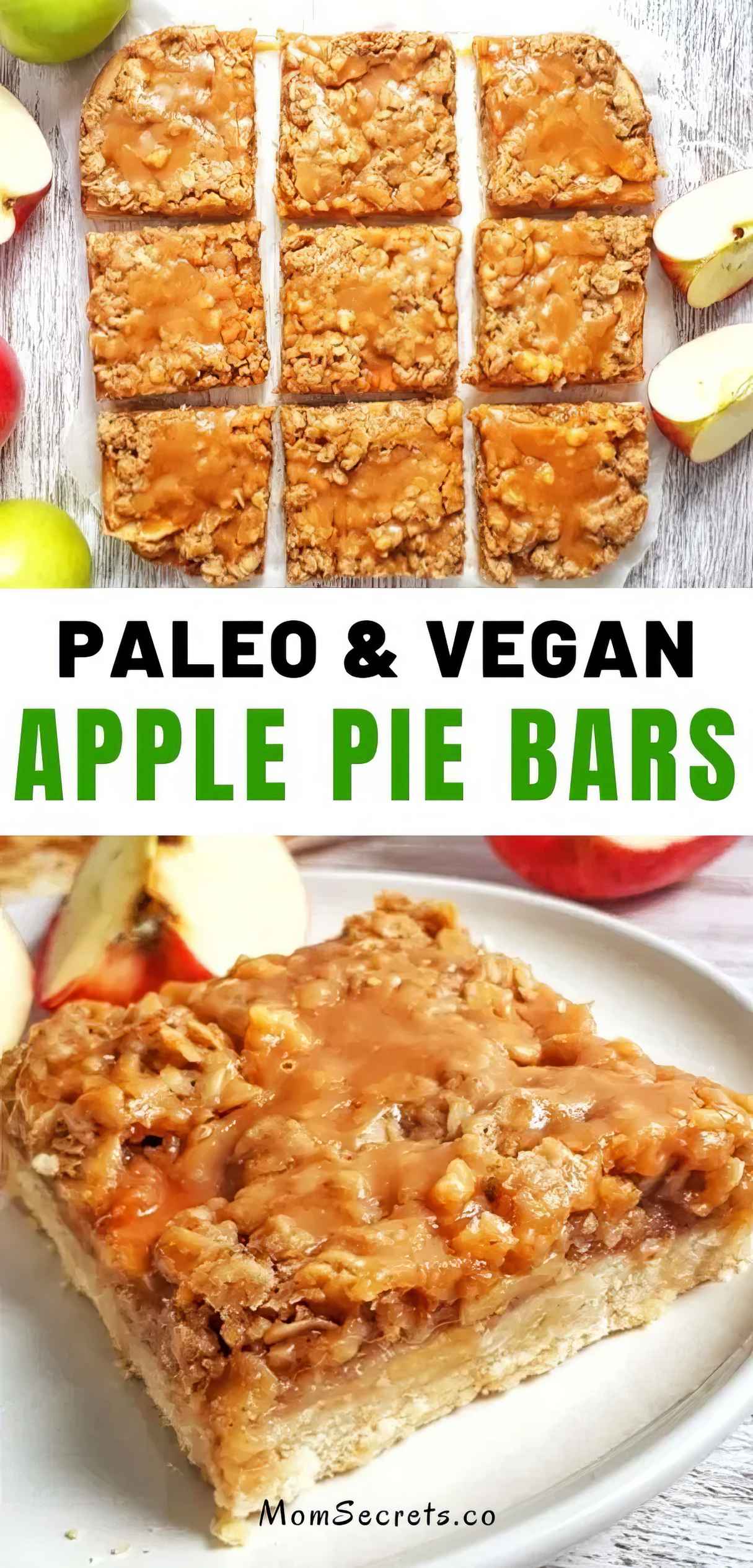 Paleo Apple Pie Crumb Bars - Delicious Thanksgiving Dessert