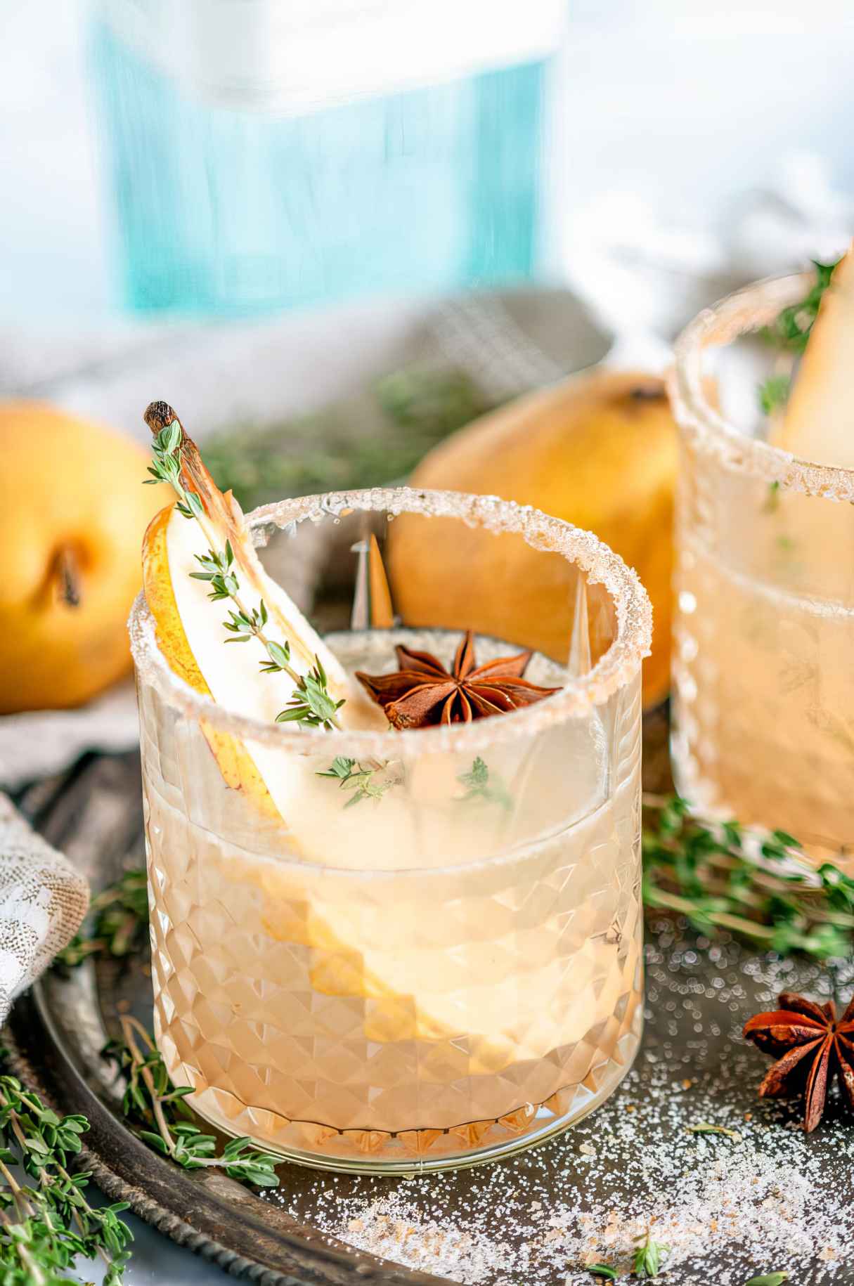 Spiced Pear Gin Fizz