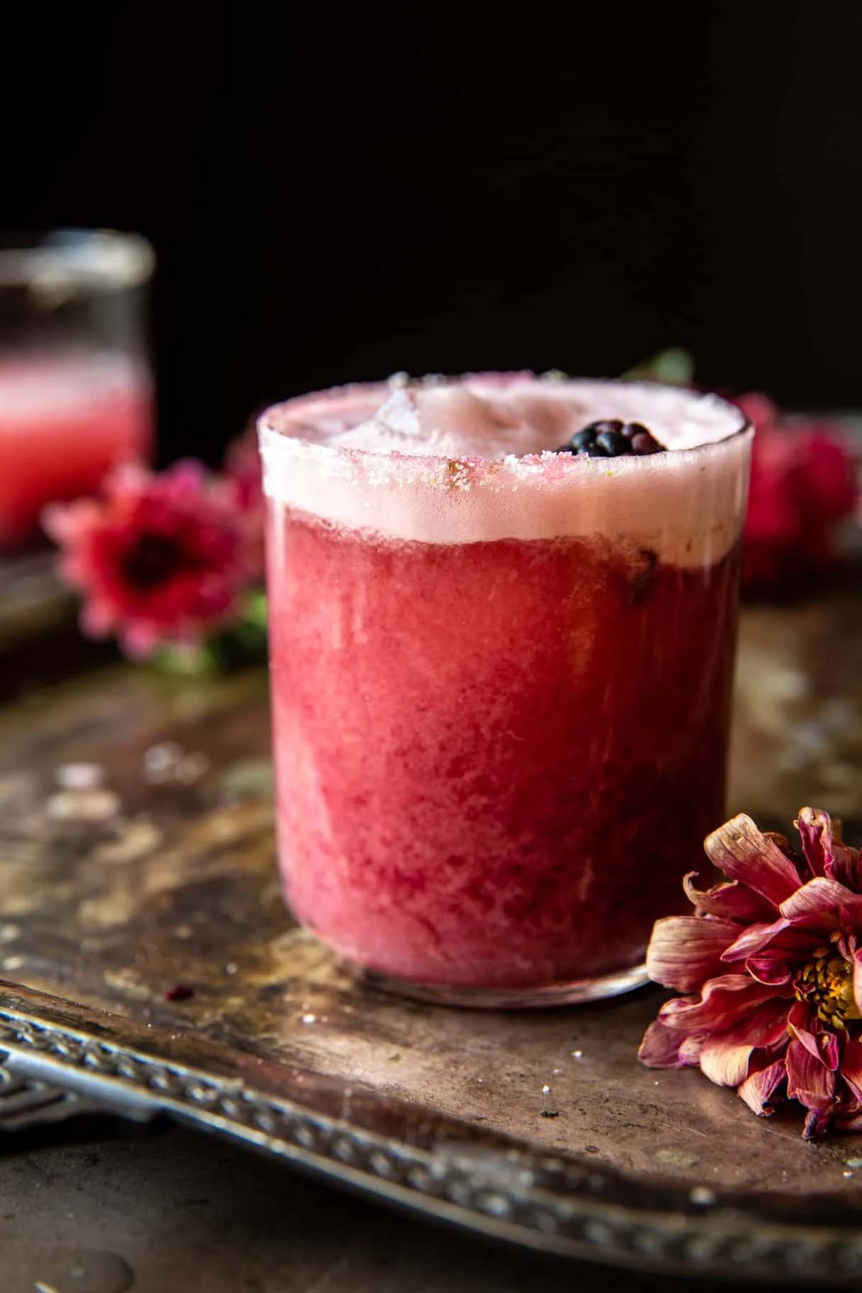 Spicy Blackberry Thanksgiving Margarita Sour