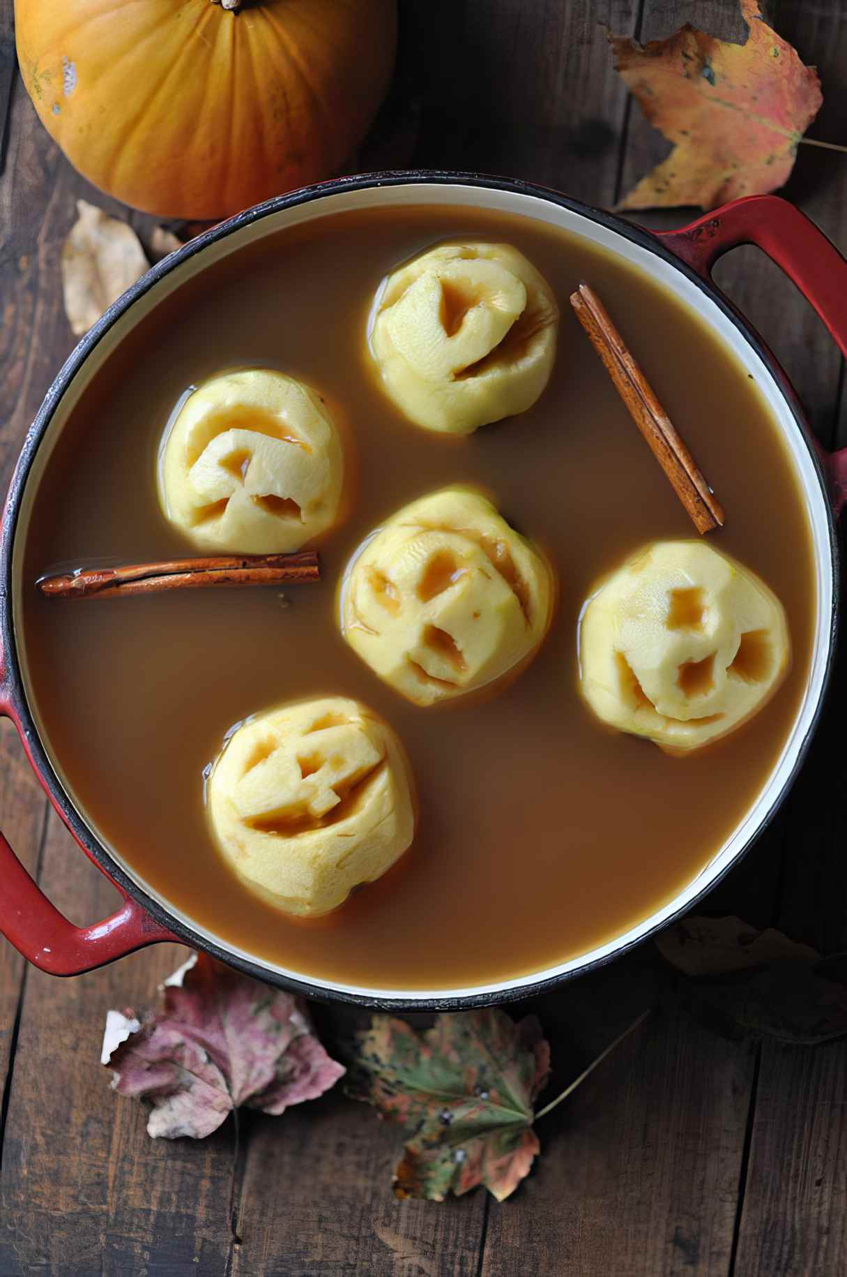 Witch’s Brew Punch with Apple Heads