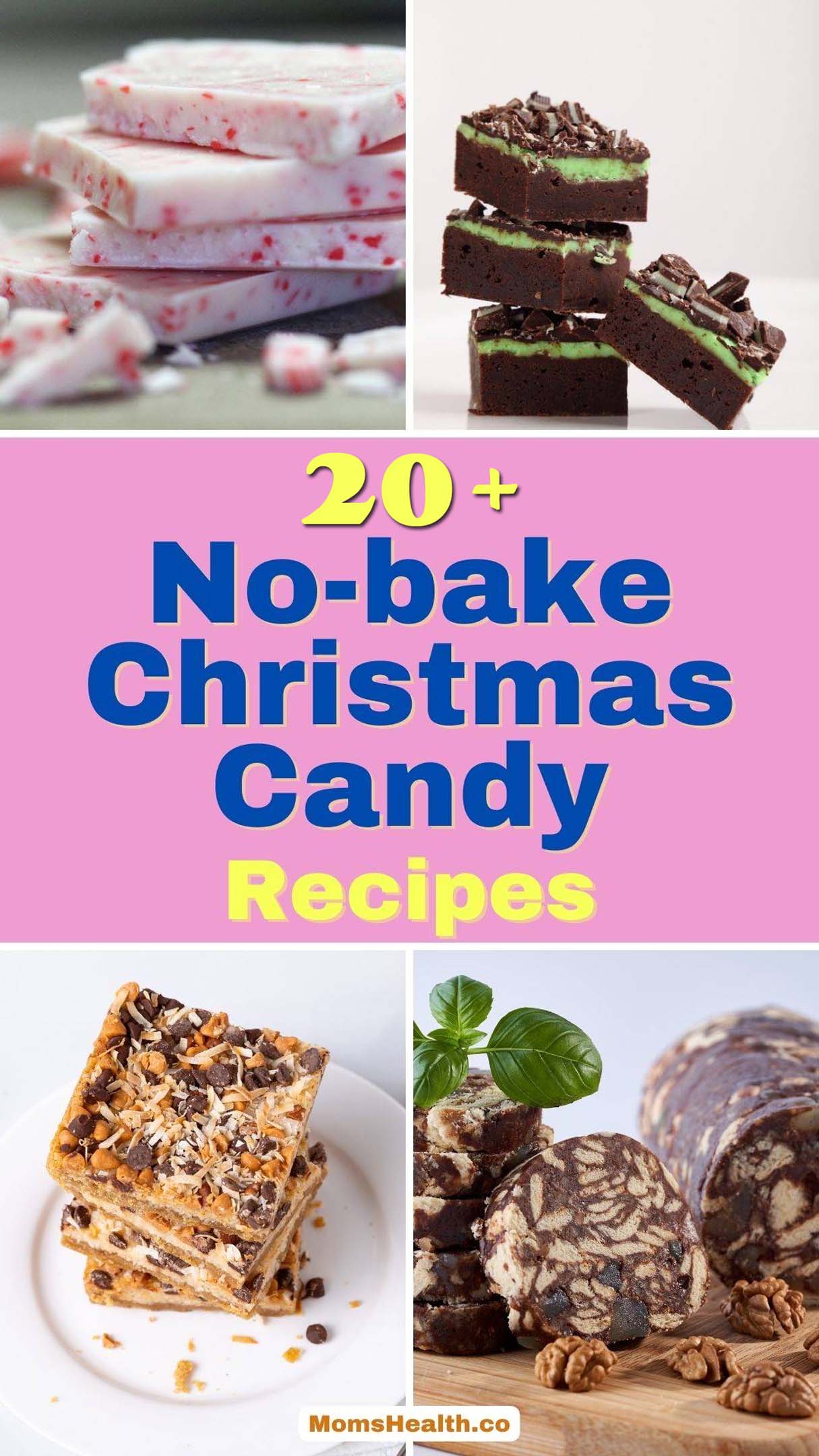 20+ Festive Homemade No-bake Christmas Cookie and Candy Recipes