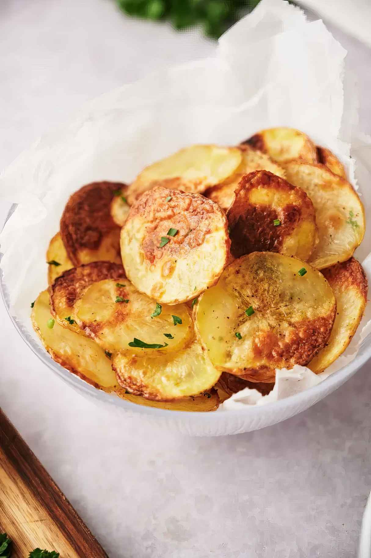 Baked Potato Chips - Healthy Snack for Preschoolers