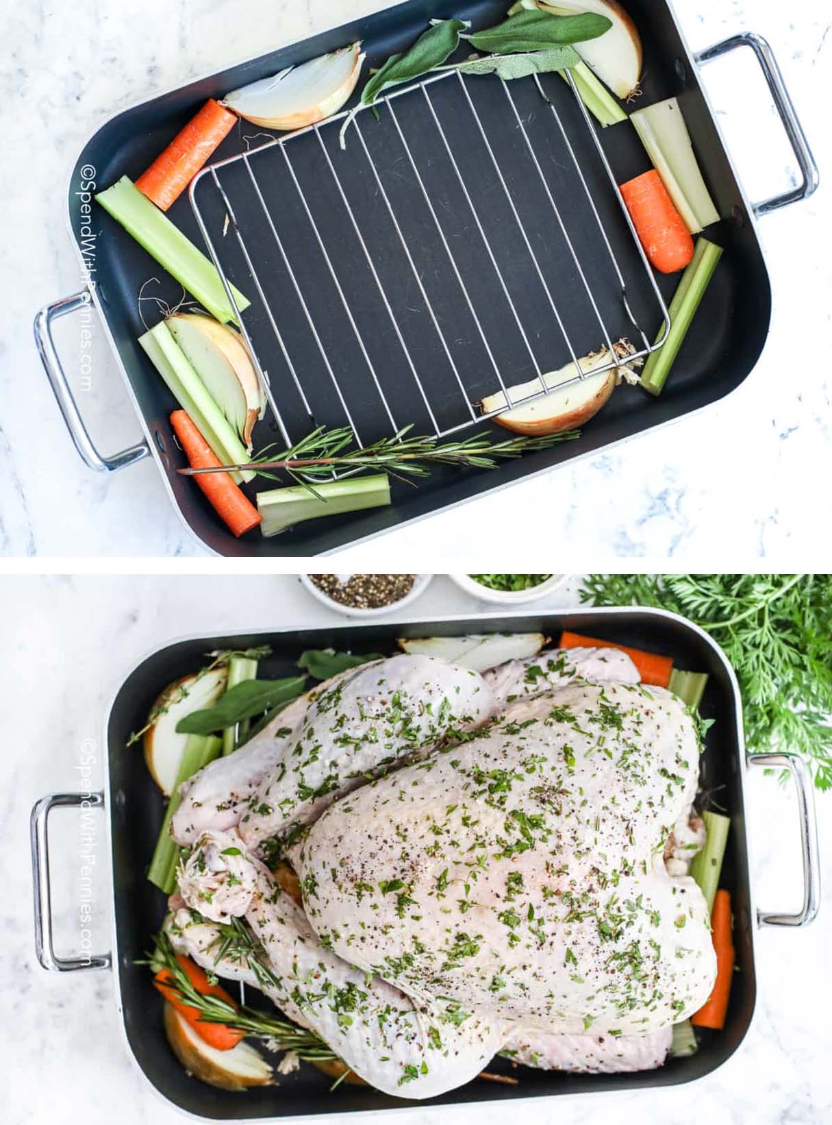 Easy Herb Roast Turkey on the Rack