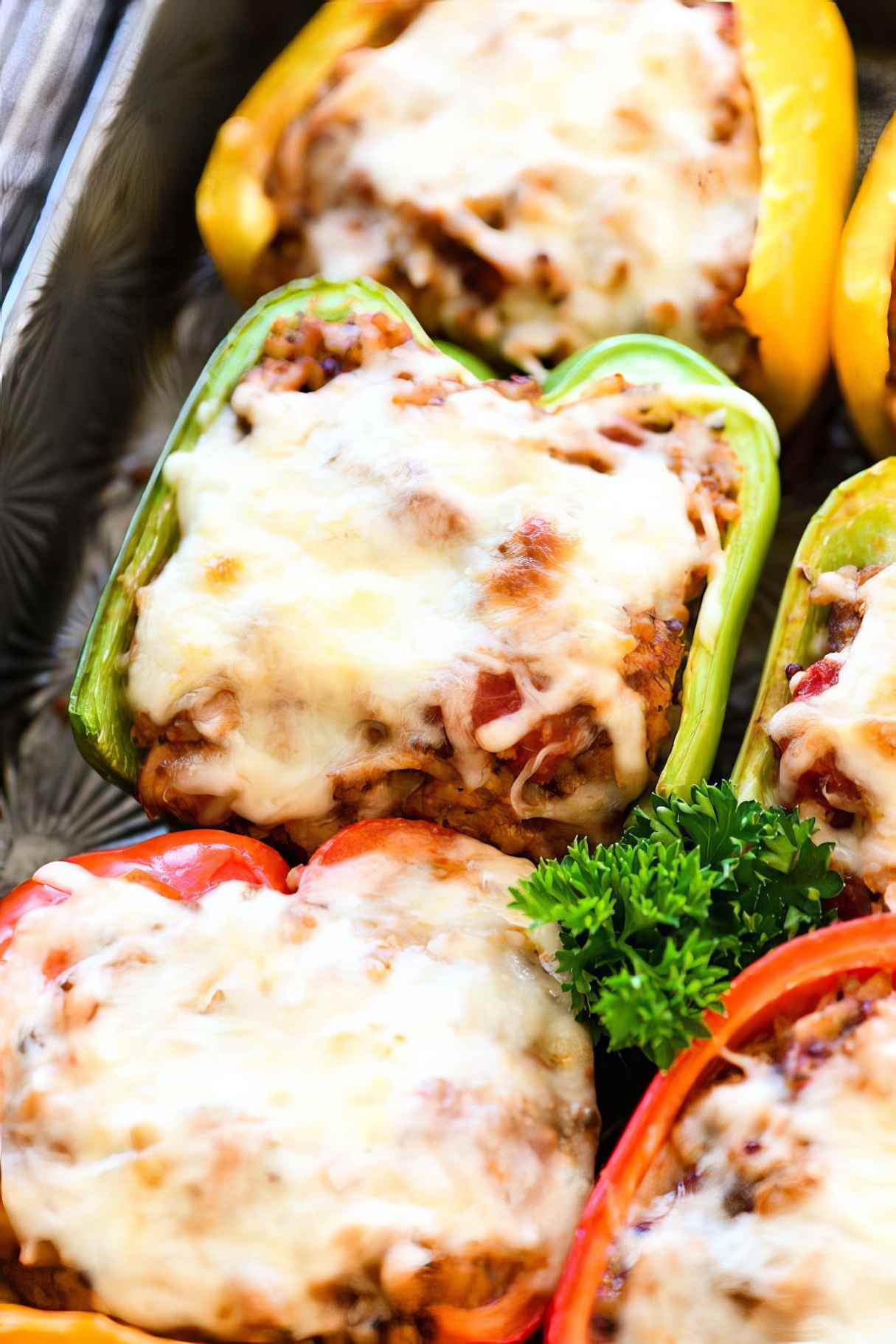 Ground Turkey Italian Stuffed Peppers