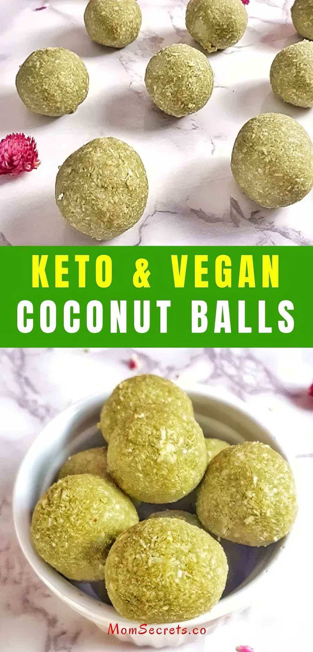 Healthy Matcha Coconut Energy Balls - (Gluten Free, Keto, Vegan)