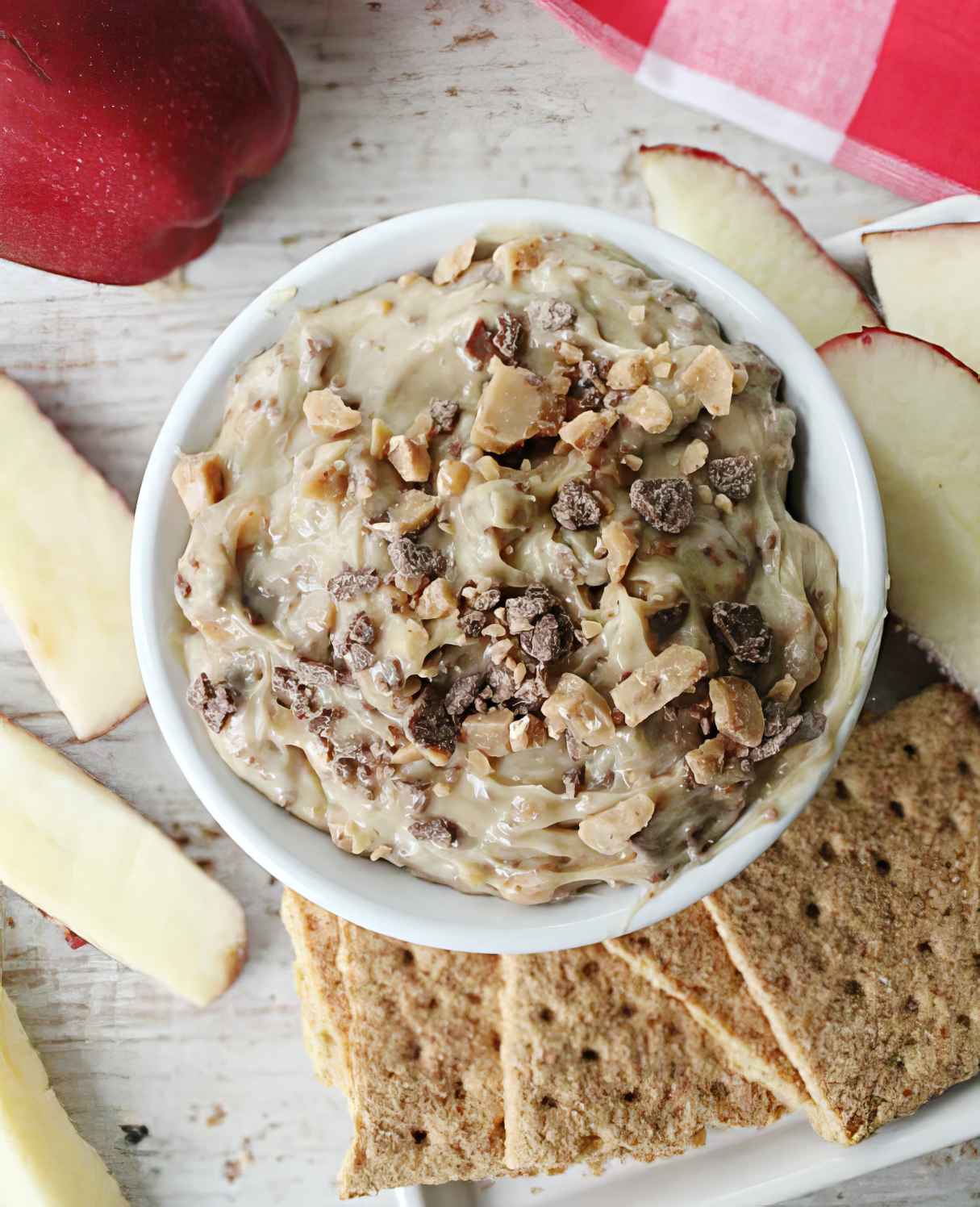 Toffee Brickle Dip (Toddler Meal Idea)