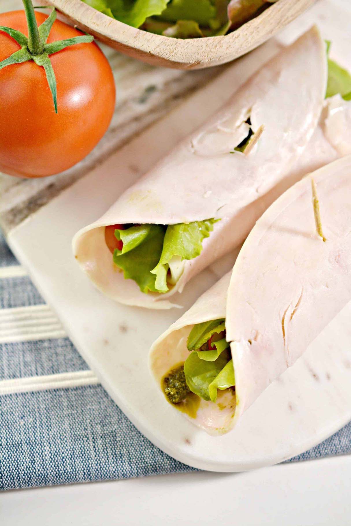 Turkey Roll Up with Pesto