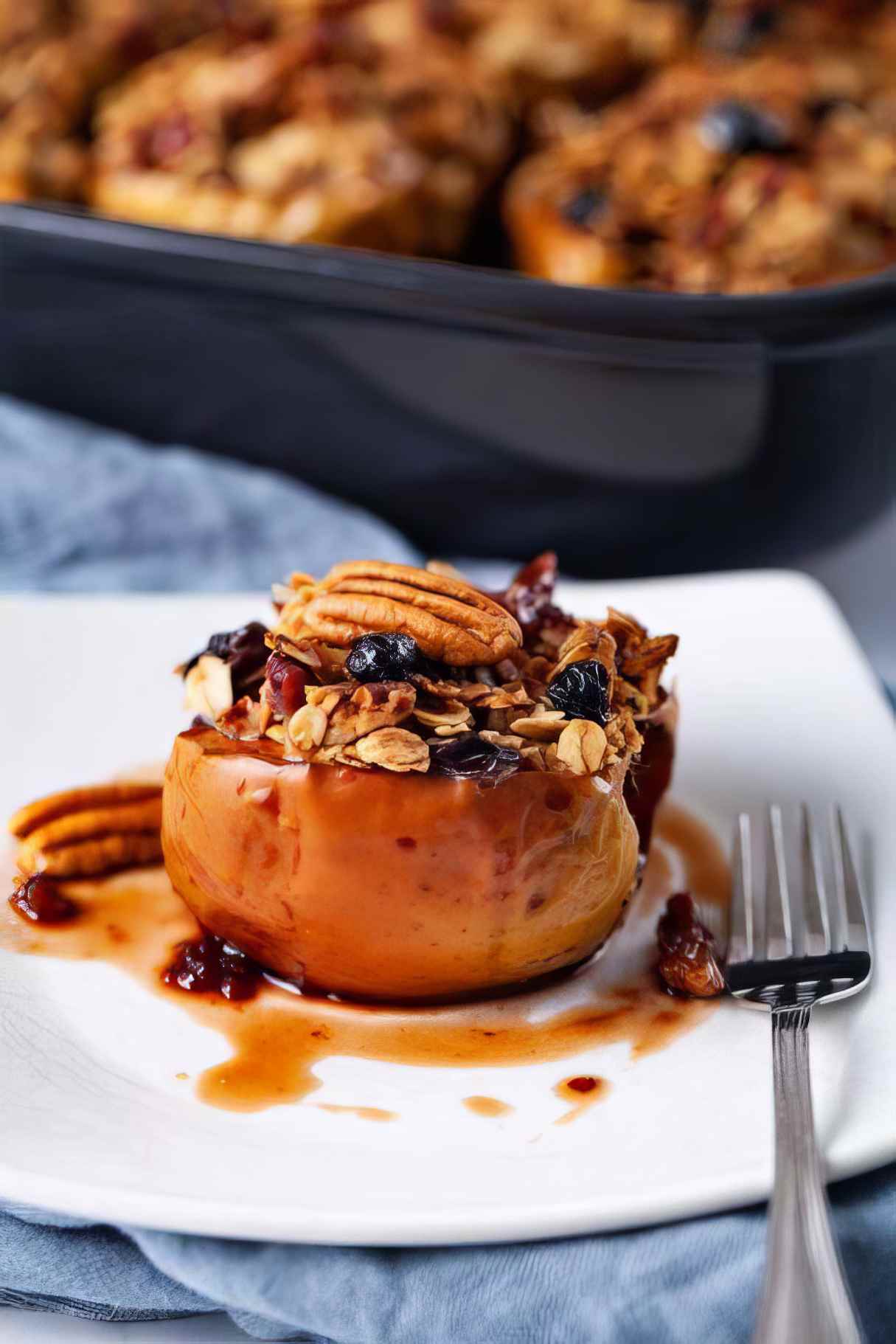 Baked Stuffed Apples with Belgian Raspberry Beer