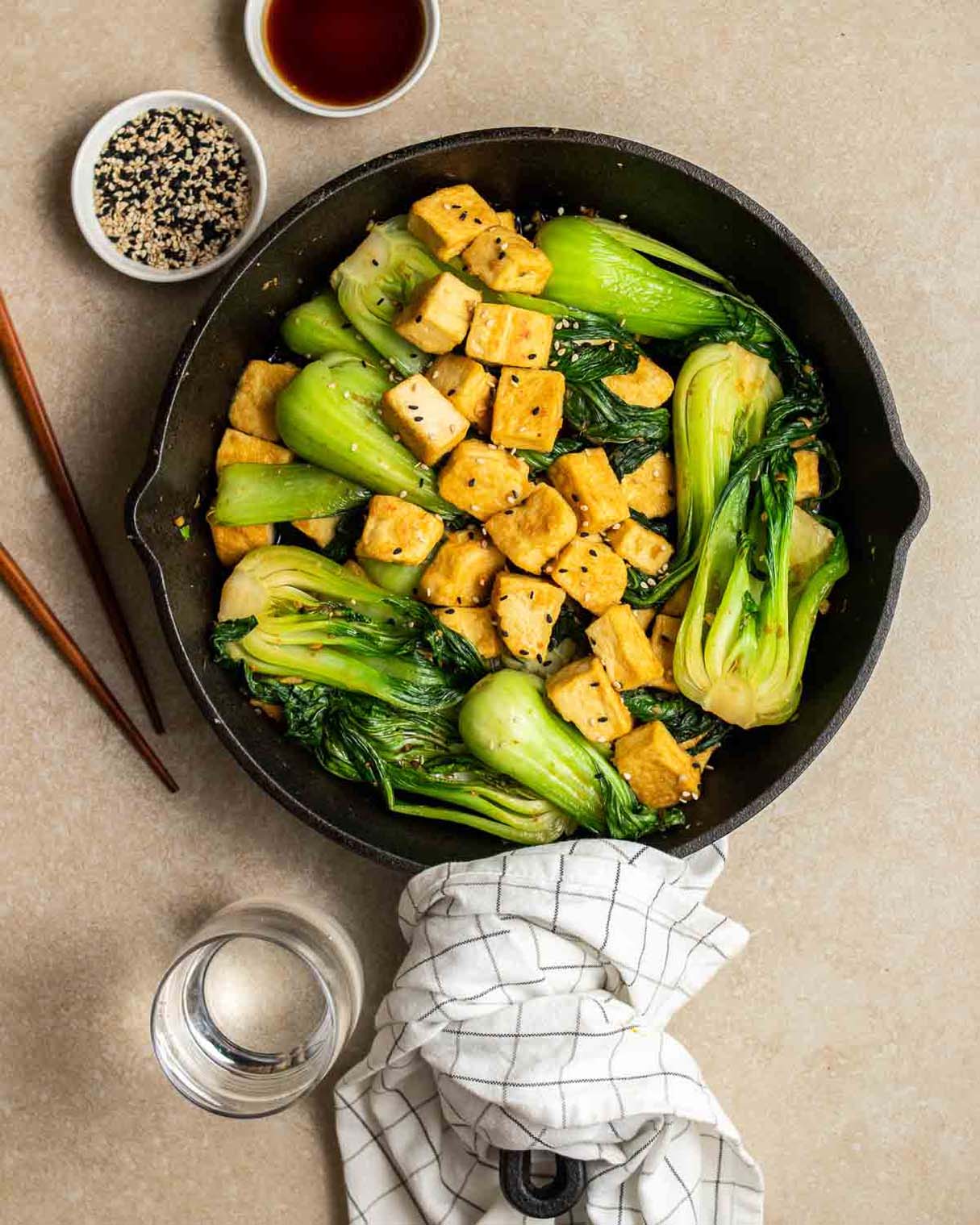 Chinese Bok Choy Tofu Stir-fry