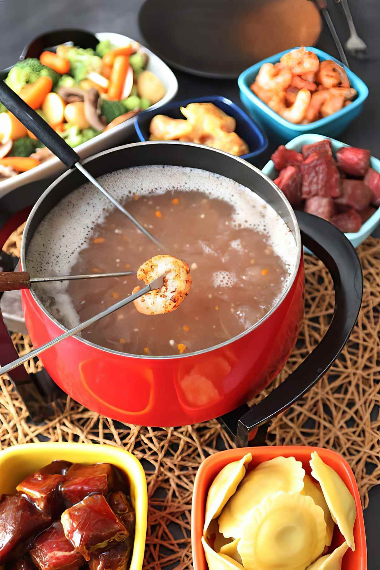 Coq au Vin Fondue