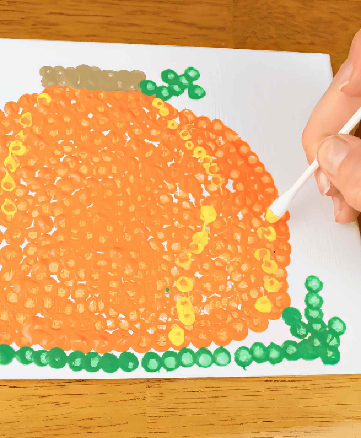 How to Make Pumpkin Art with Pointillism