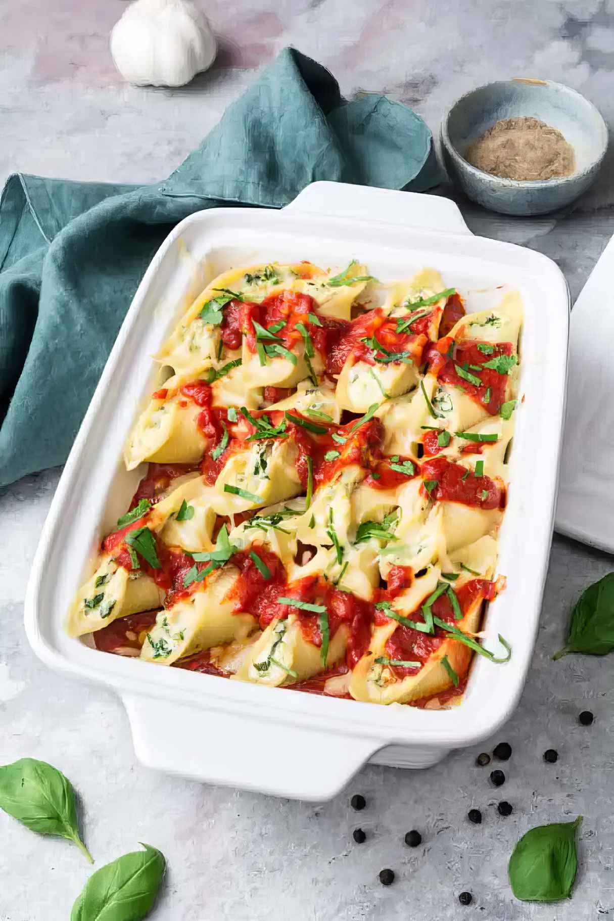 Italian Sausage, Spinach and Ricotta Stuffed Shells