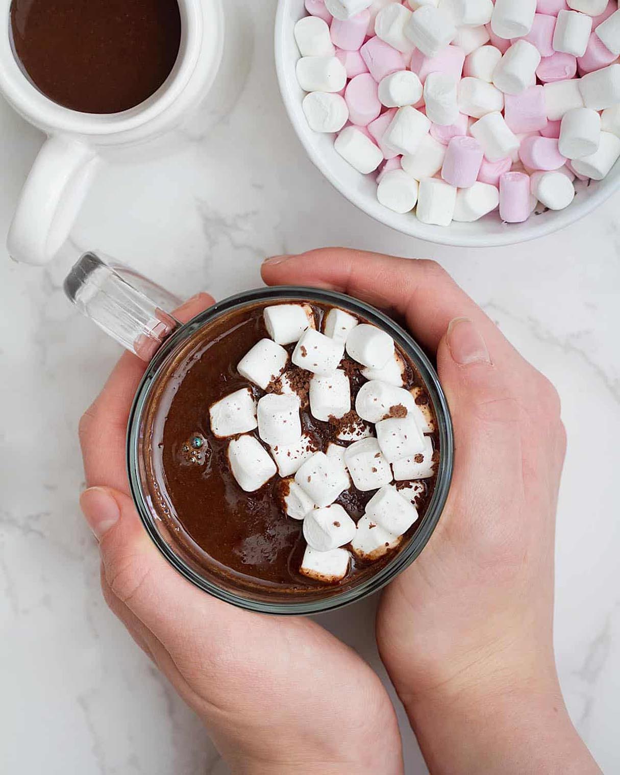 Oat Milk Hot Chocolate - Vegan Christmas Dessert