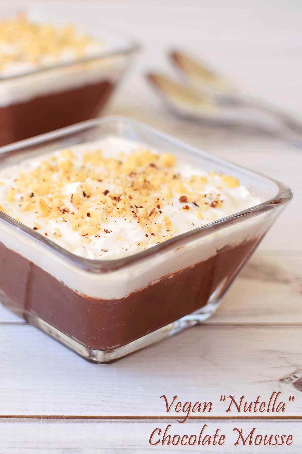 Vegan Gluten Free Nutella Chocolate Mousse