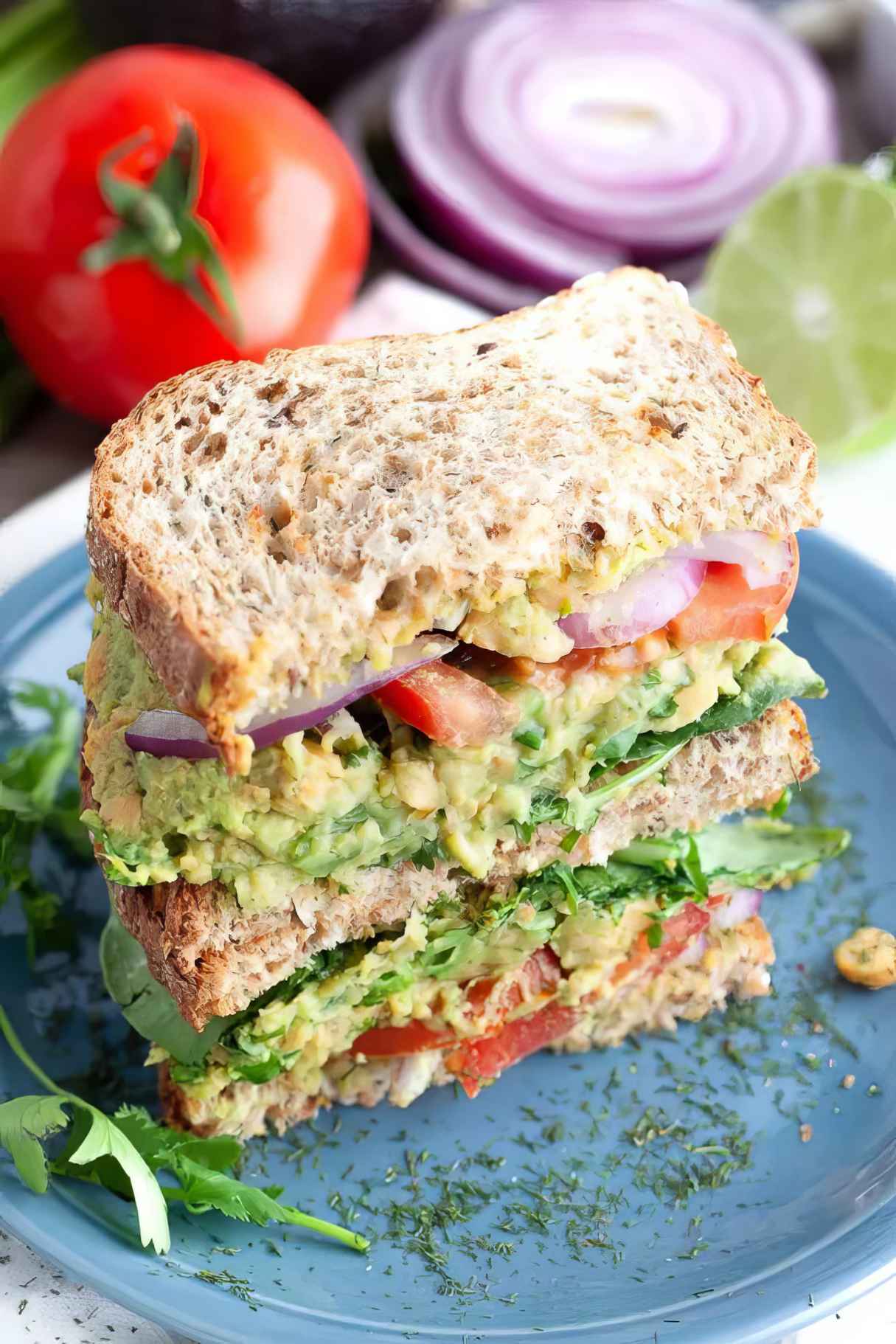 Chickpea Avocado Sandwich