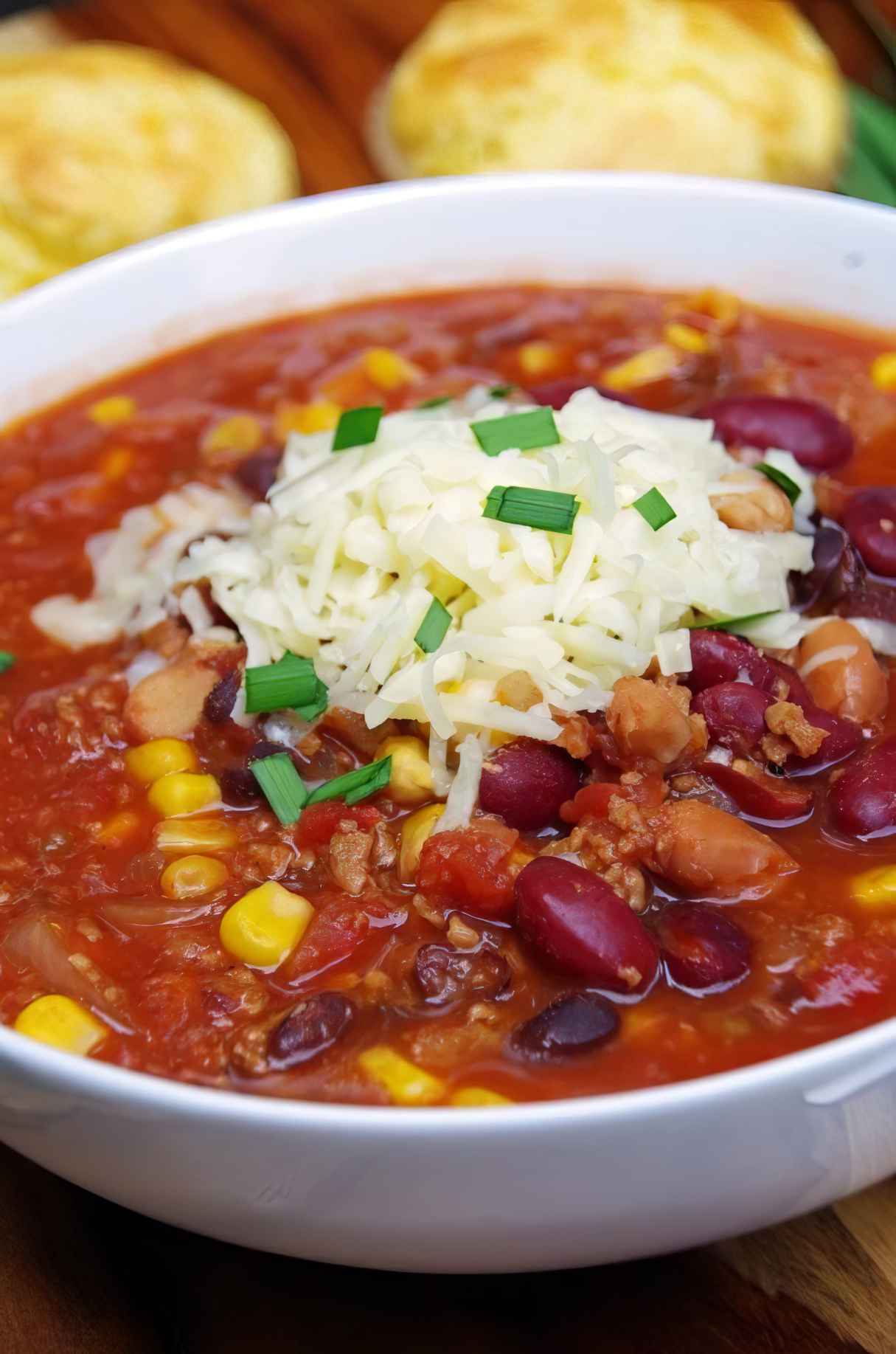 Easy Vegetarian Crockpot Chili Recipe