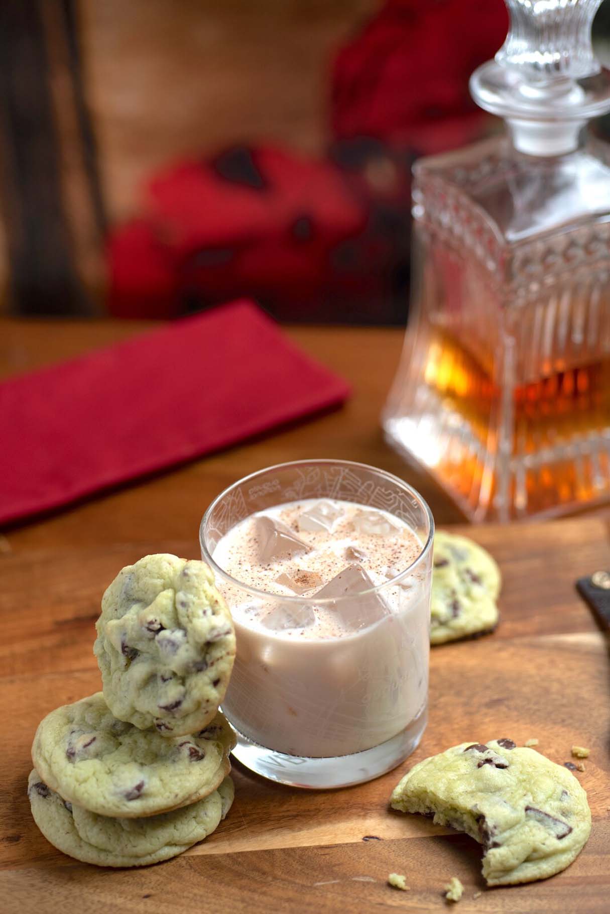 Santa's Boozy Milk & Cookies for Christmas Holiday