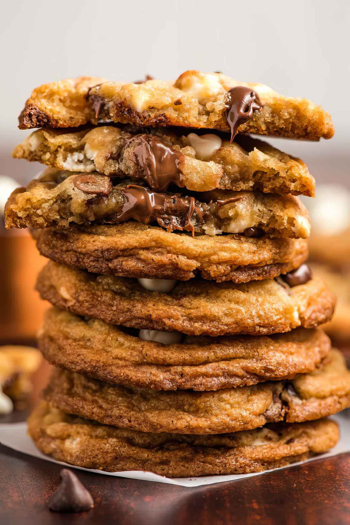 Triple Chocolate Chip Cookies