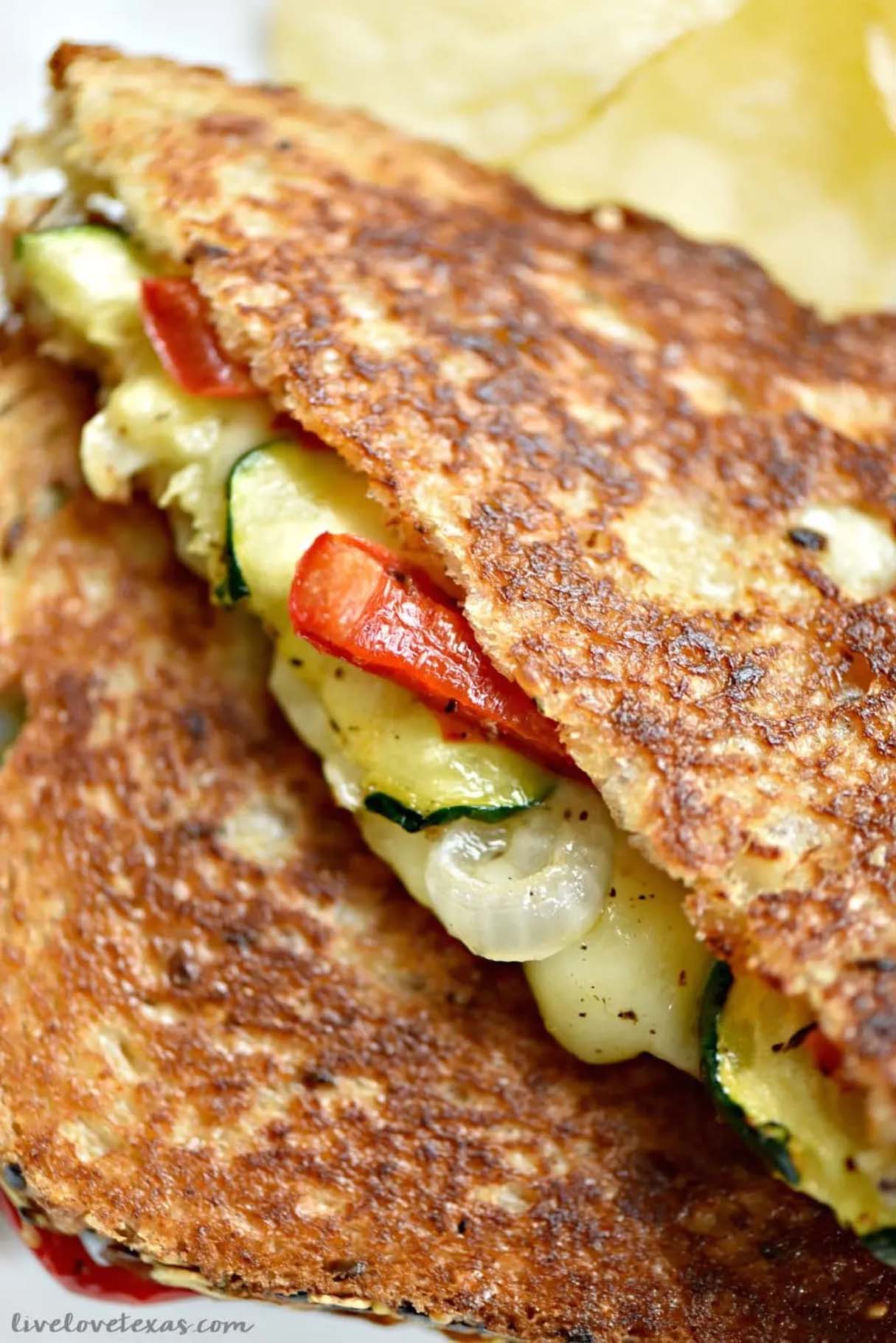 Zucchini Grilled Cheese Sandwich Recipe