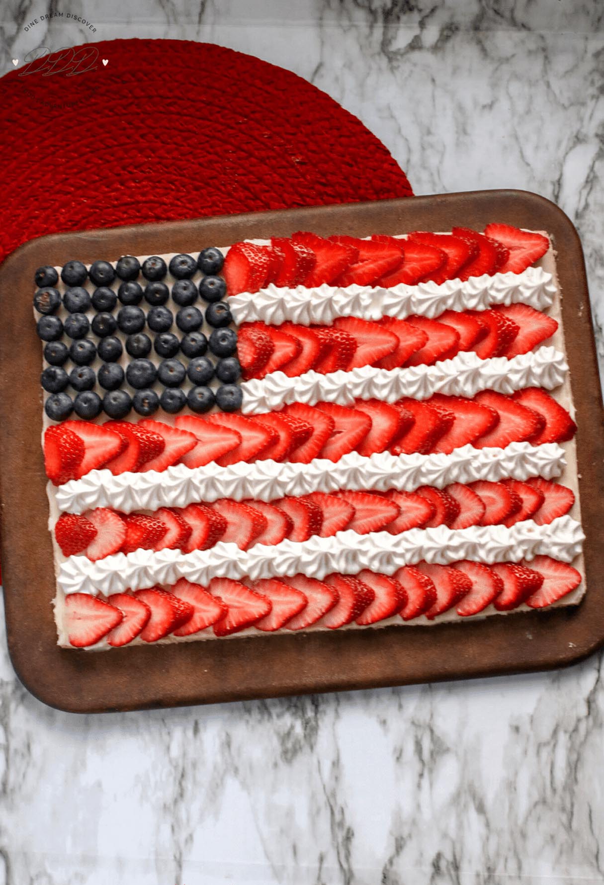 Flag Fruit Pizza Recipe