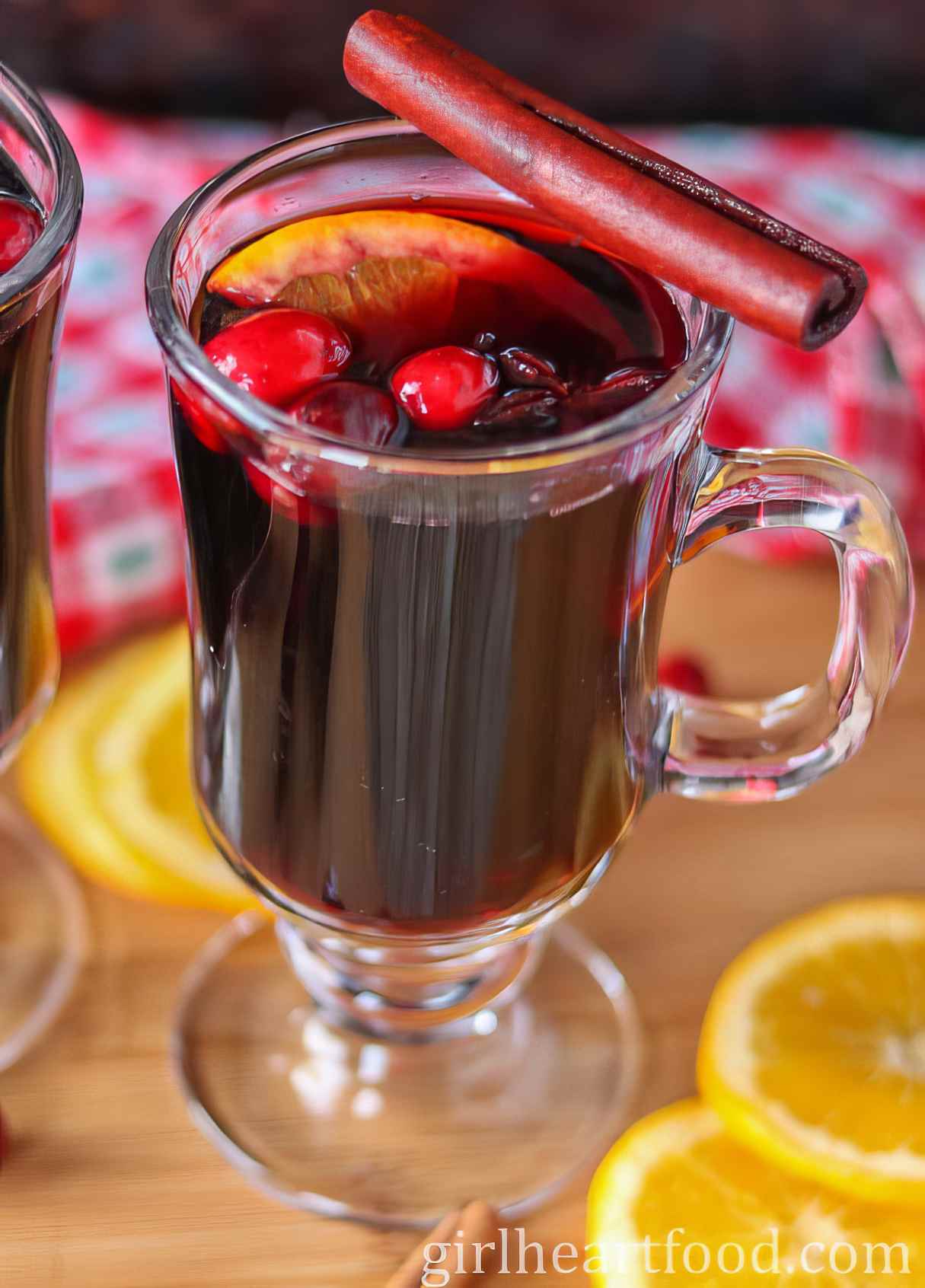Slow Cooker Mulled Wine (or stovetop)