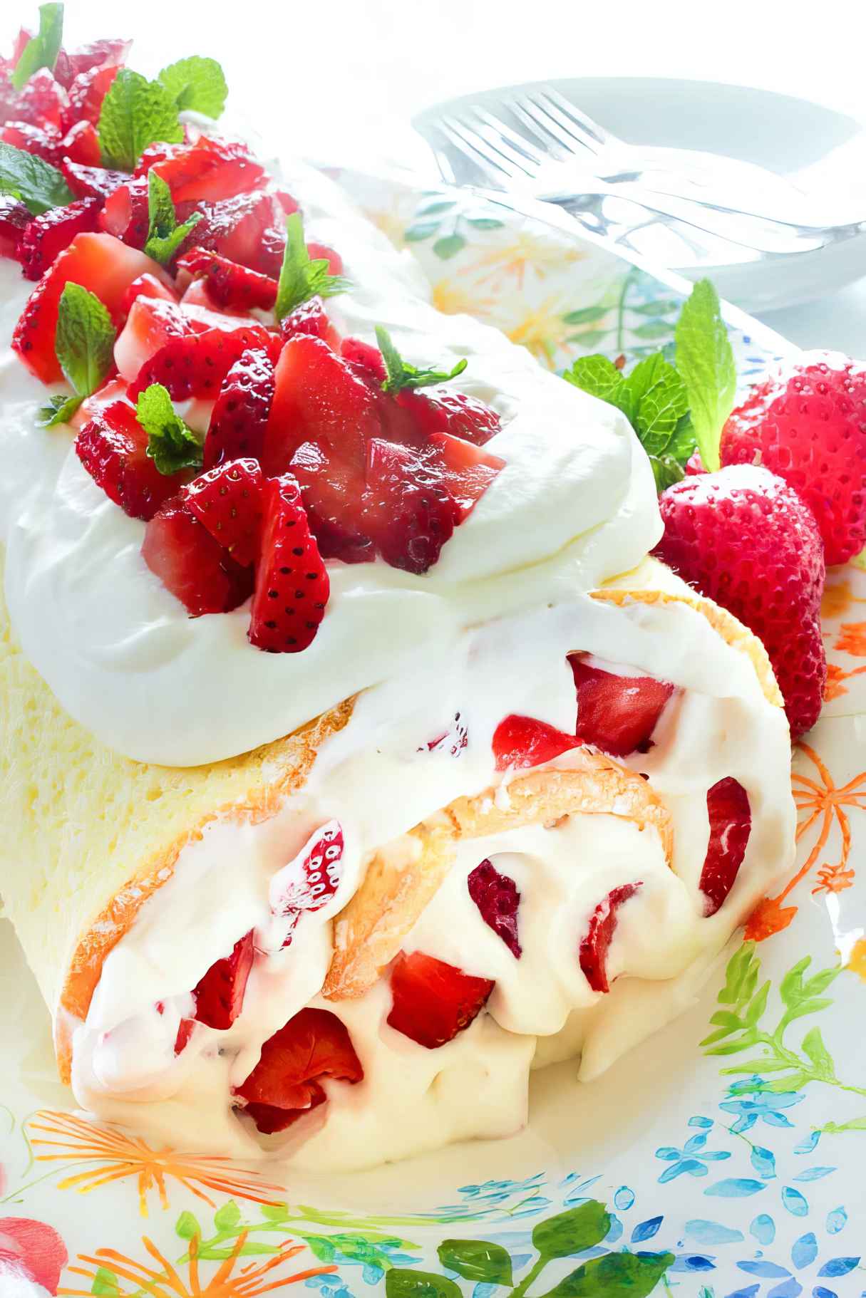 Easy Strawberry Cake Roll for Grad Party Guests