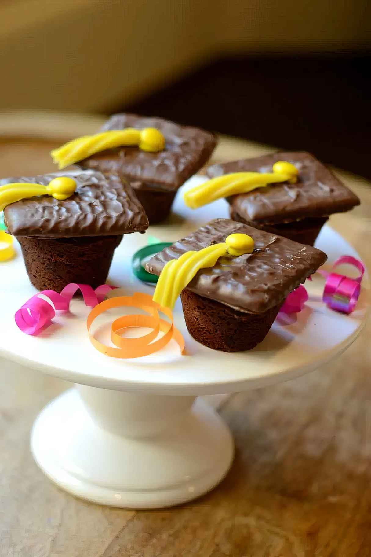 Graduation Party Food Idea - Chocolate Graduation Caps