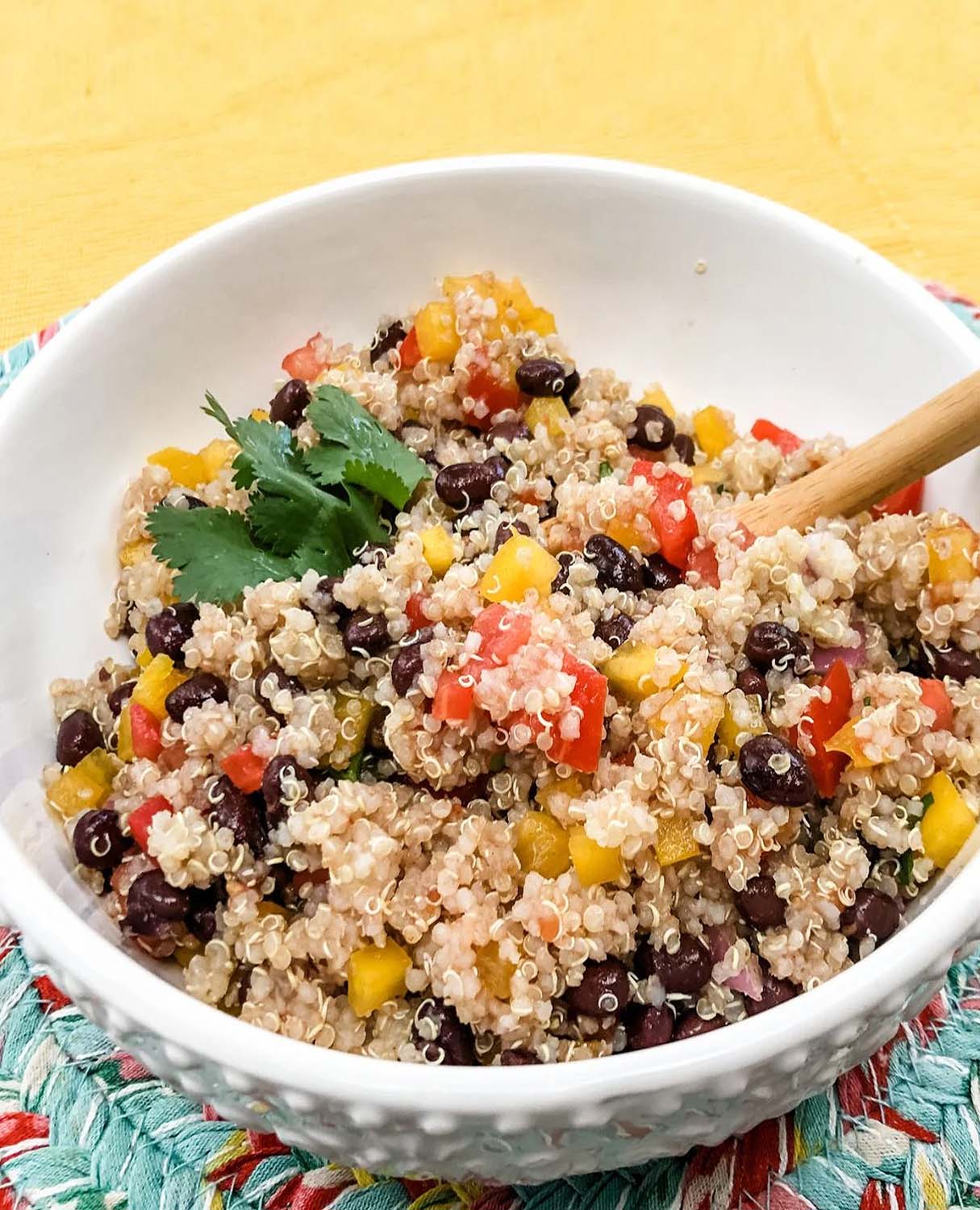 Easy Southwestern Quinoa Salad Recipe For Two | Gluten-Free & Vegan