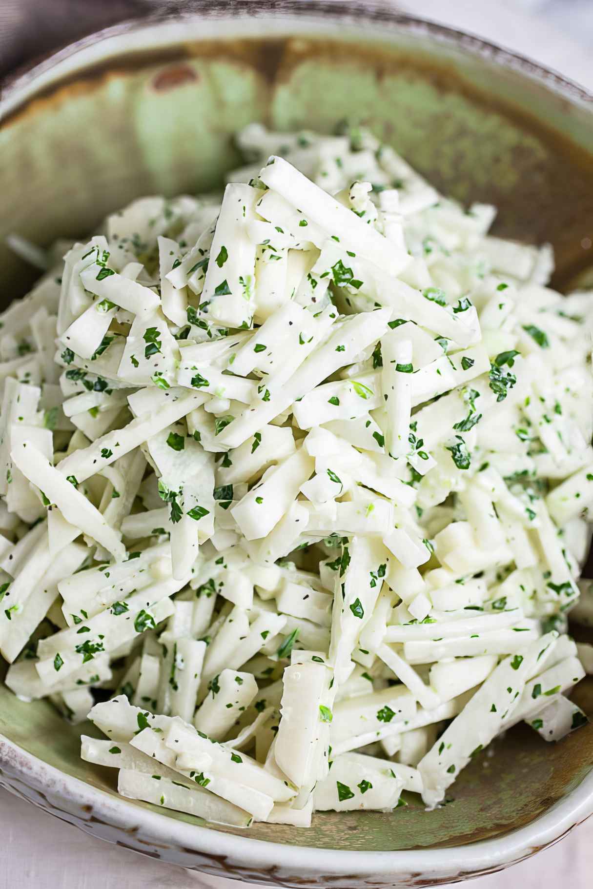Kohlrabi Slaw with Creamy Dressing