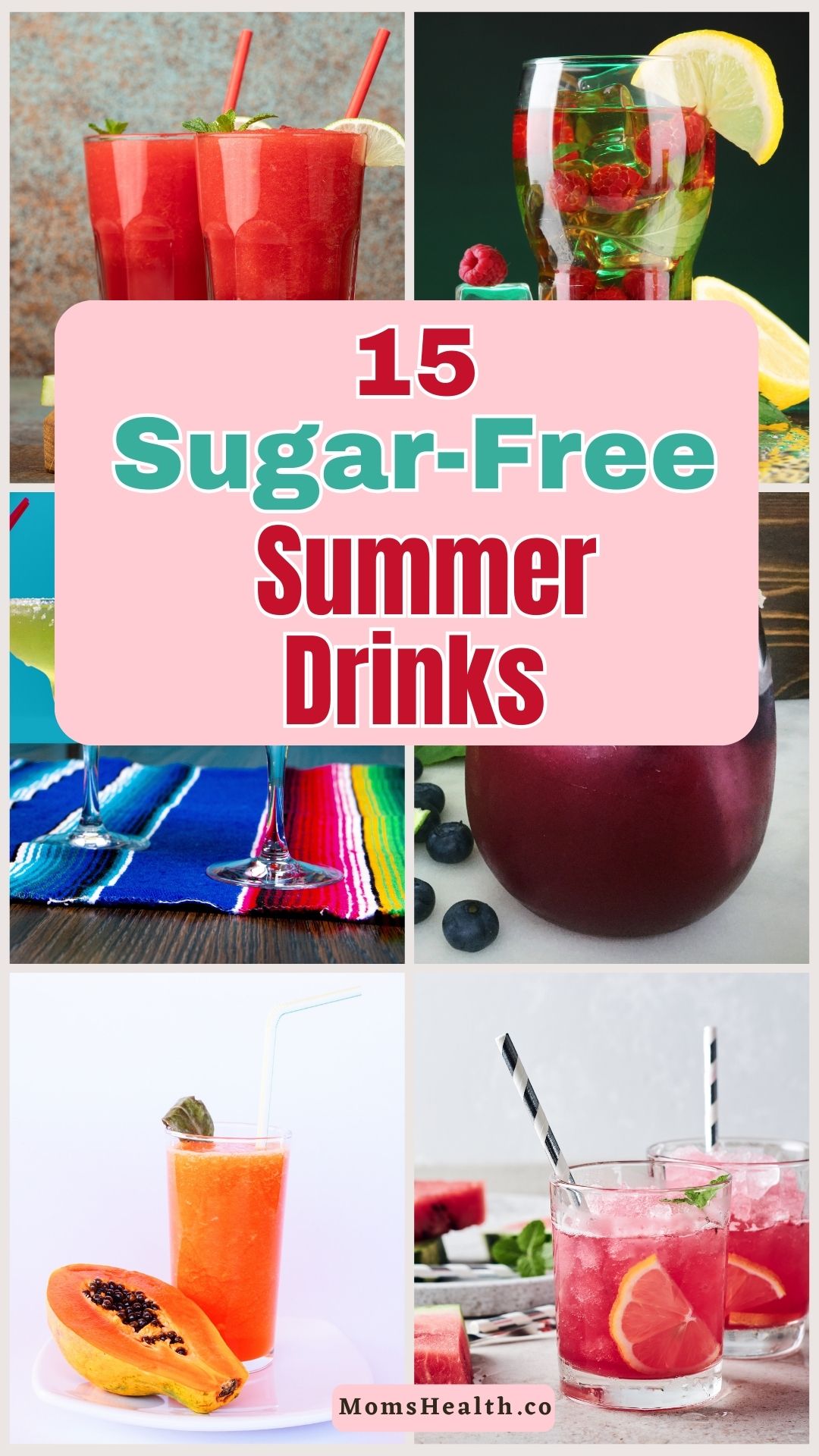 Sugar-Free Fruit and Herbs Summer Drinks