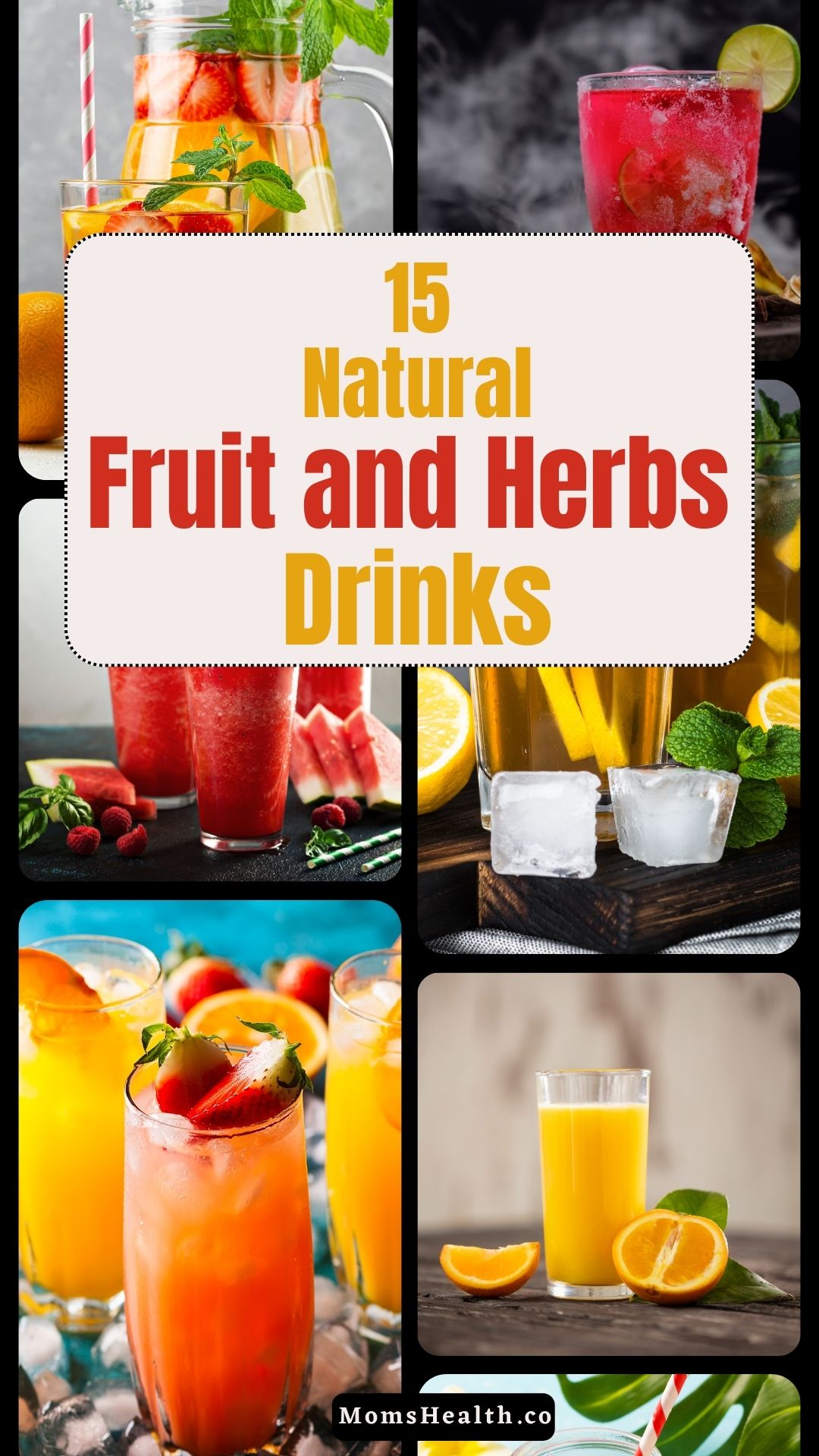 Sugar-Free Fruit and Herbs Summer Drinks